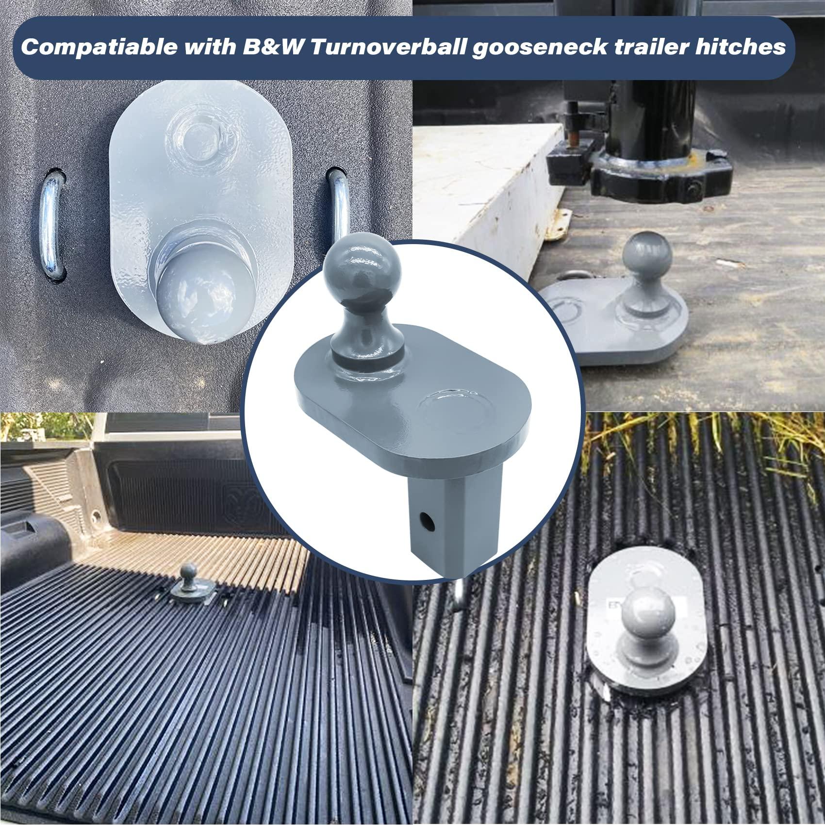 GNXA4085, 4" Offset Ball Compatible With B&W Turnoverball Gooseneck Trailer Hitches, Heavy Duty Extender | 20000 lbs GTW/ 5000 lbs VTW, 2-5/16 Inch Diameter - Image 7