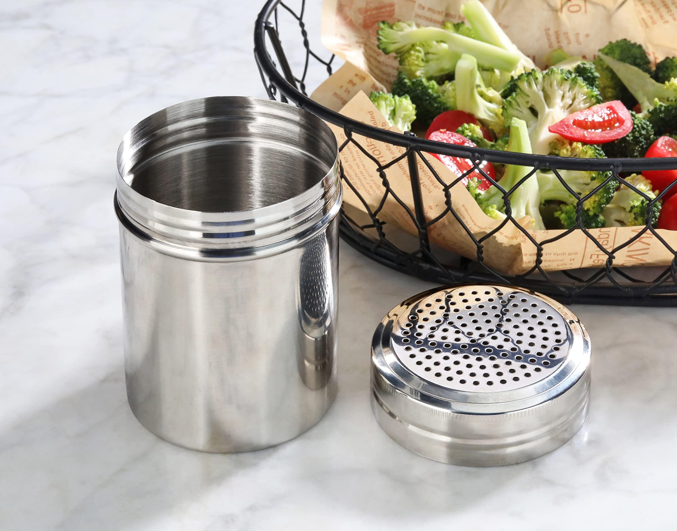 New Star Foodservice 28478 Stainless Steel Dredge Shaker, 10-Ounce, Set of 2 - Image 5