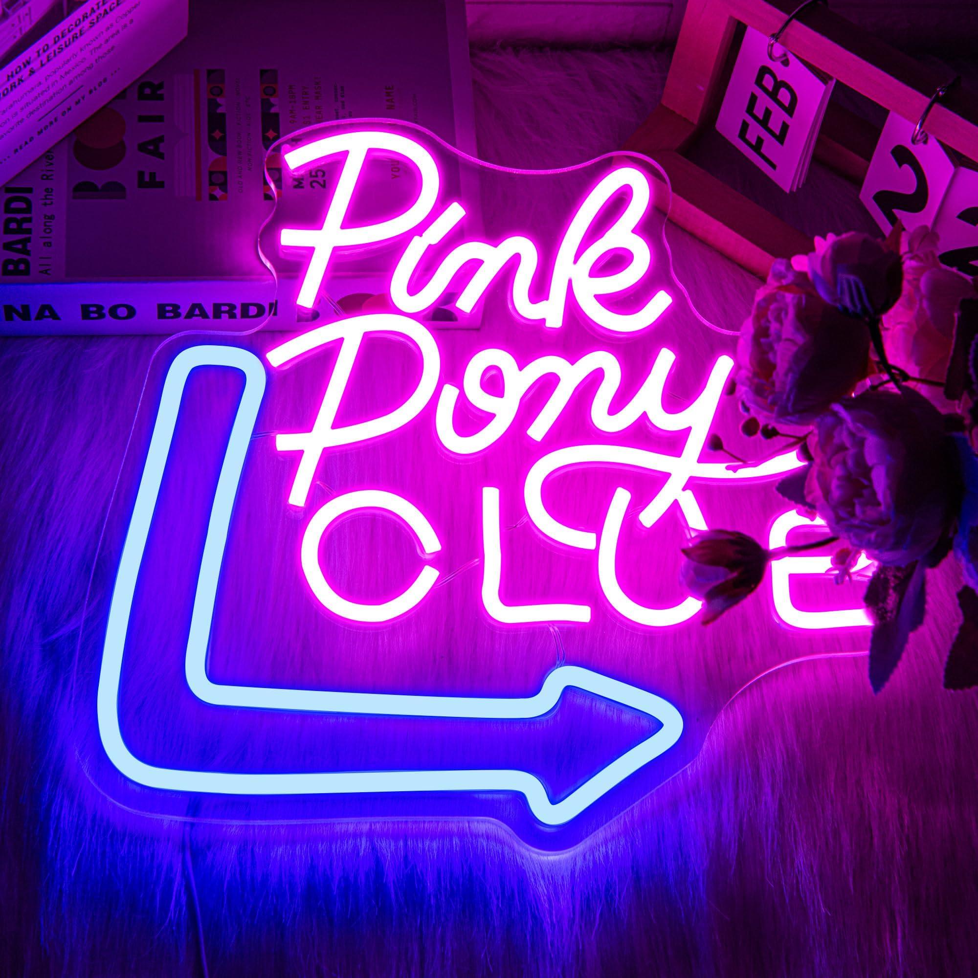 Pink Neon Cowgirl Sign for Wall Decor, Dimmable LED Pony Club Neon Lights for Bedroom, Party, Pub, Christmas Gifts - Image 3