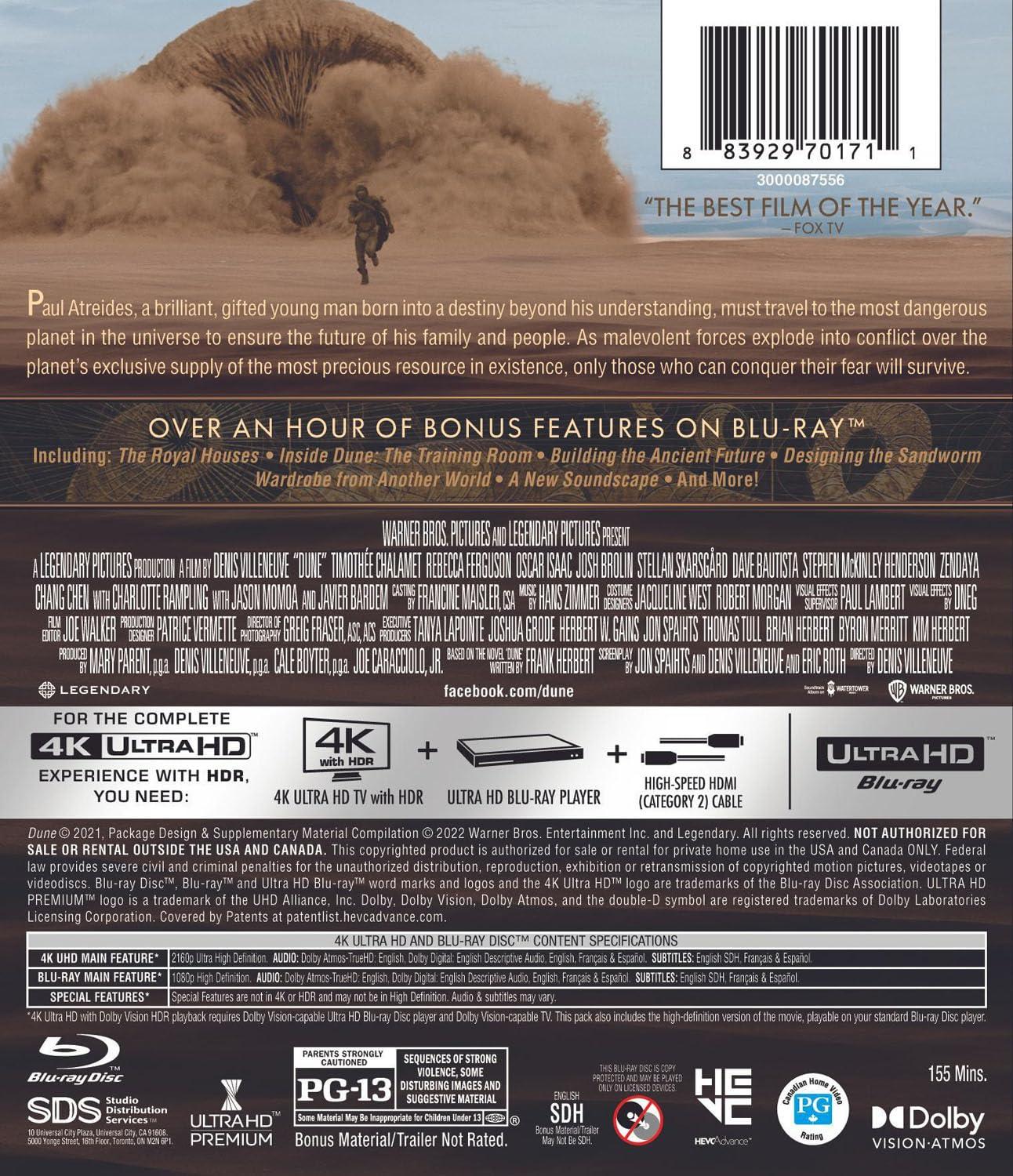 Dune (4k Ultra HD + Blu-ray) [4K UHD] - Image 3
