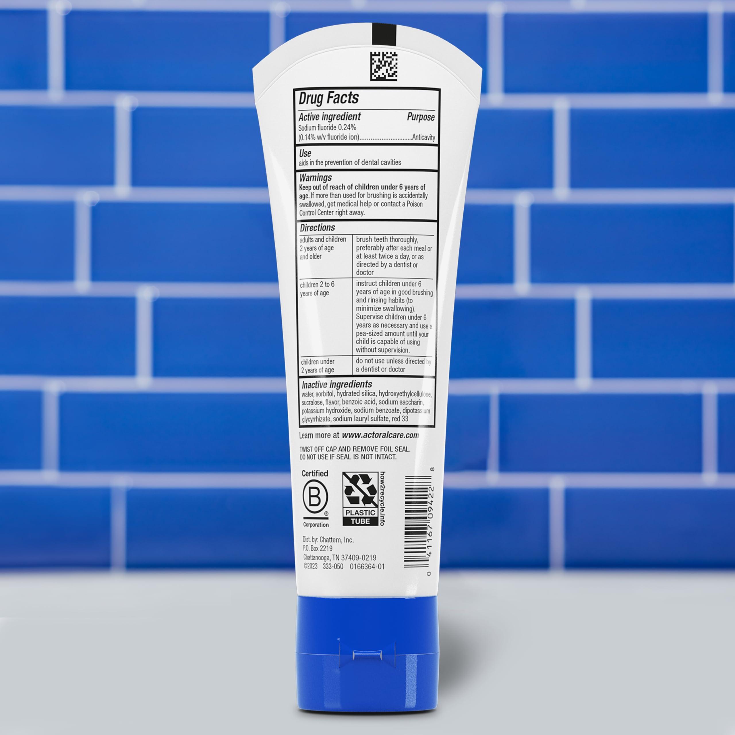 ACT Kids Anticavity Fluoride Toothpaste 4.6 oz. Bubble Gum Blowout - Image 2