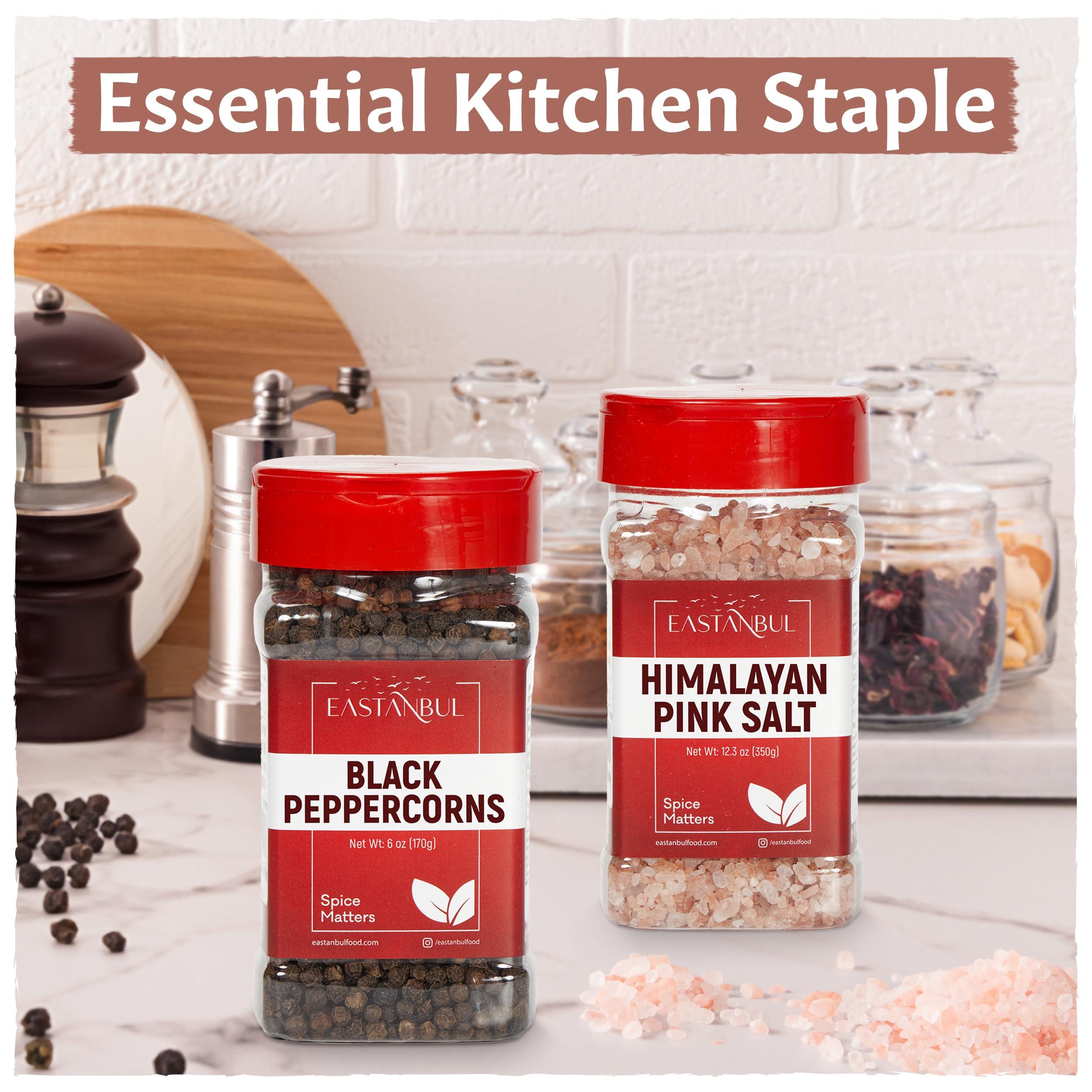 Salt and Pepper for Grinder Refill, Peppercorns Whole 6oz, Pink Himalayan Salt 12.3oz, Peppercorns for Grinder Refill, Himalayan Pink Salt and Pepper, Spice Buddies Series, Gift Box - Image 5