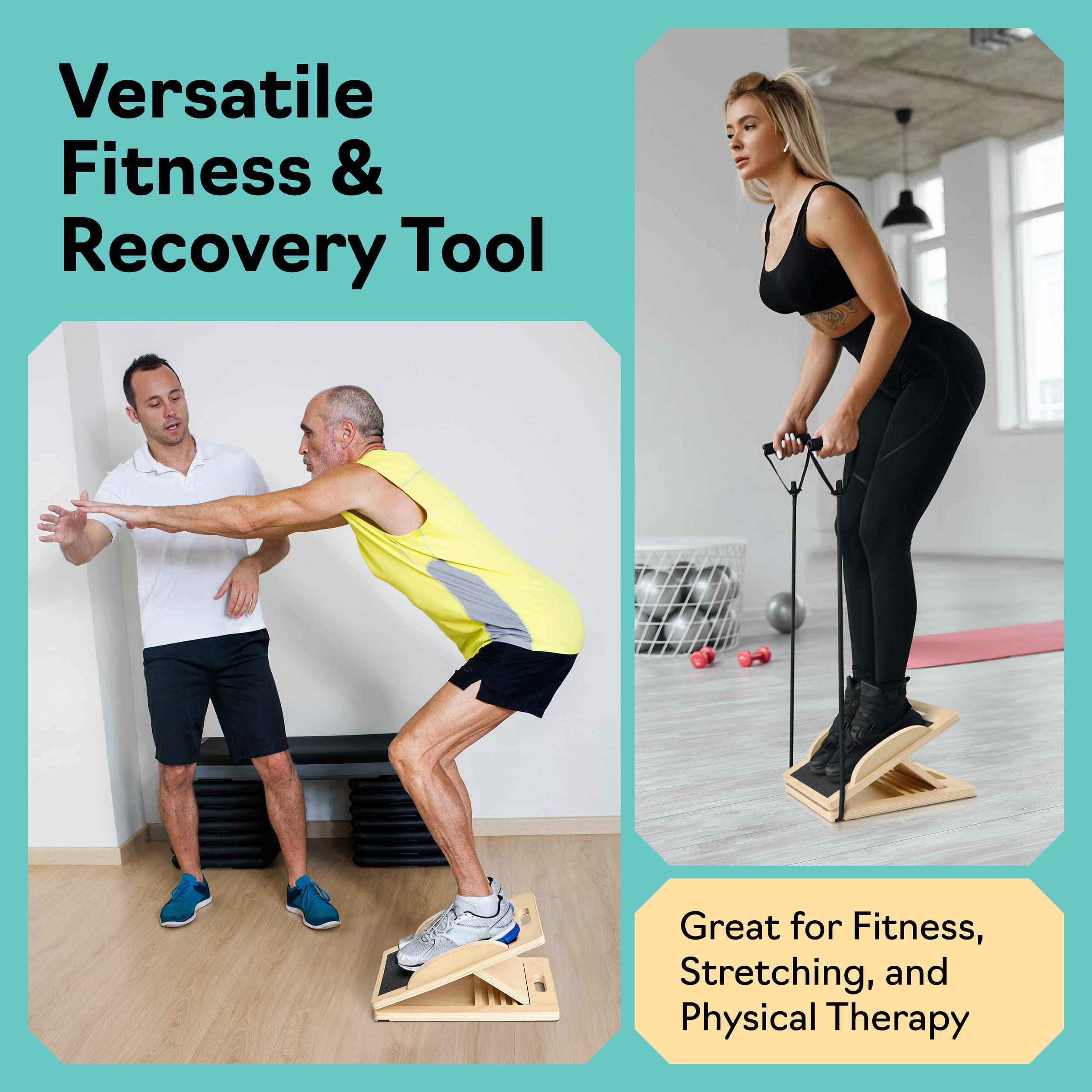 Slant Board with 6 Incline Angles - Transforms Into a Balance Board - Premium Calf Stretcher and Wobble Board for Effective Calf Stretching and Squats - Image 6