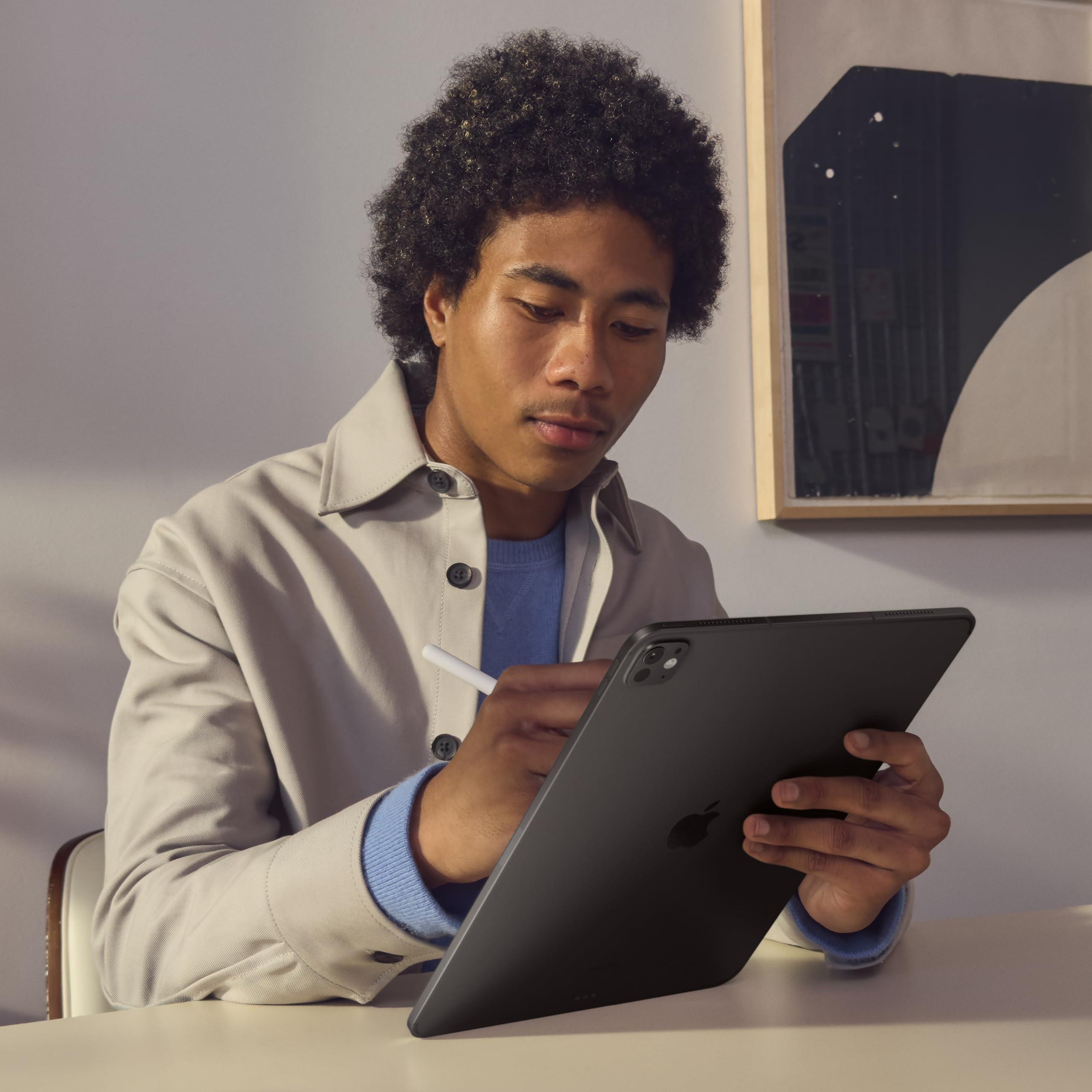 Apple iPad Pro 13-Inch (M4): Built for Apple Intelligence, Ultra Retina XDR Display, 512GB, 12MP Front/Back Camera, LiDAR Scanner, Wi-Fi 6E, Face ID, All-Day Battery Life — Space Black - Image 5