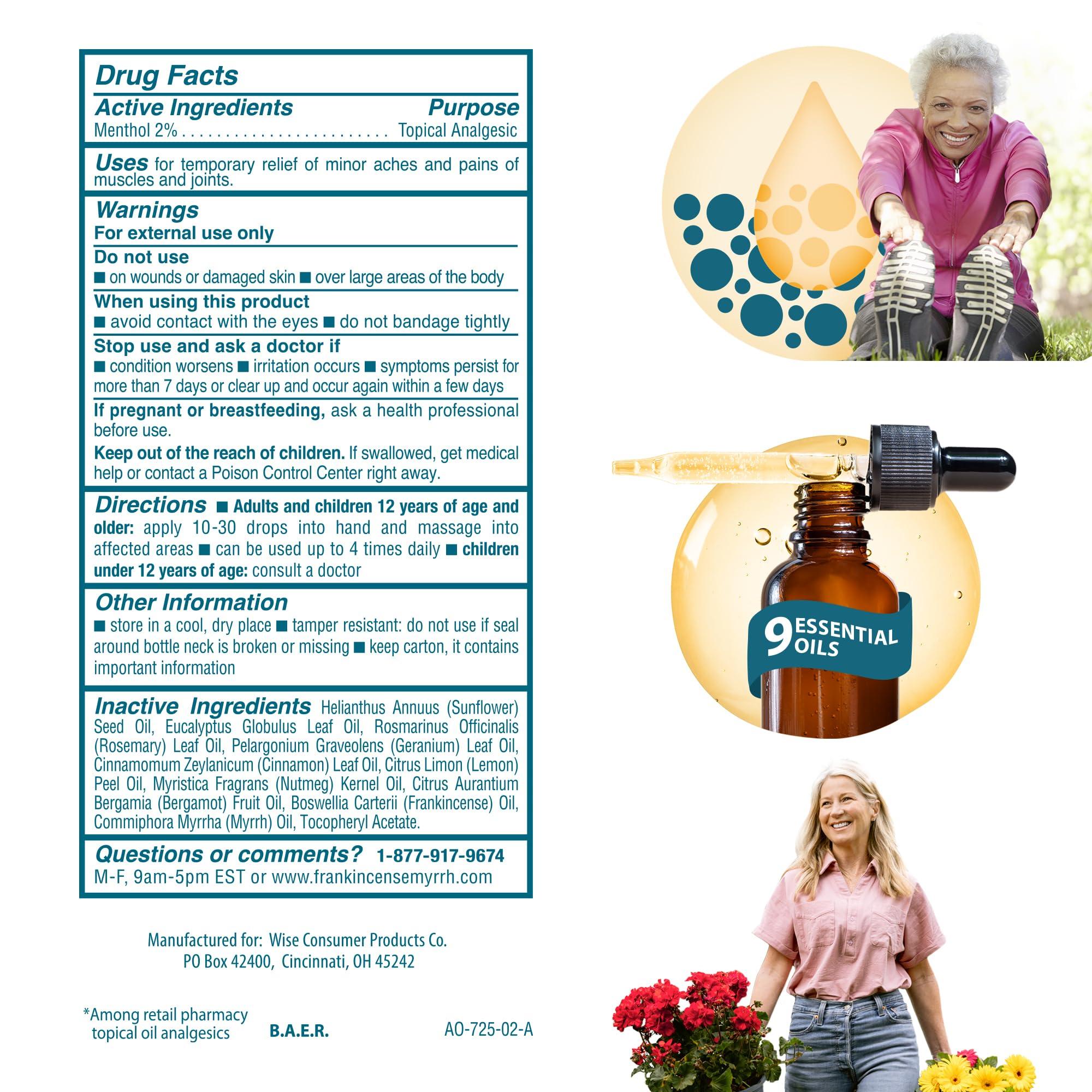 Frankincense and Myrrh Arthritis Pain Relief Rubbing Oil – Arthritis Pain Reliever with Frankincense Essential Oil for Sciatica, Lower Back, Neck, Hands, Knees, Joints and Shoulders, 2 fl.oz. - 1 Pack - Image 6