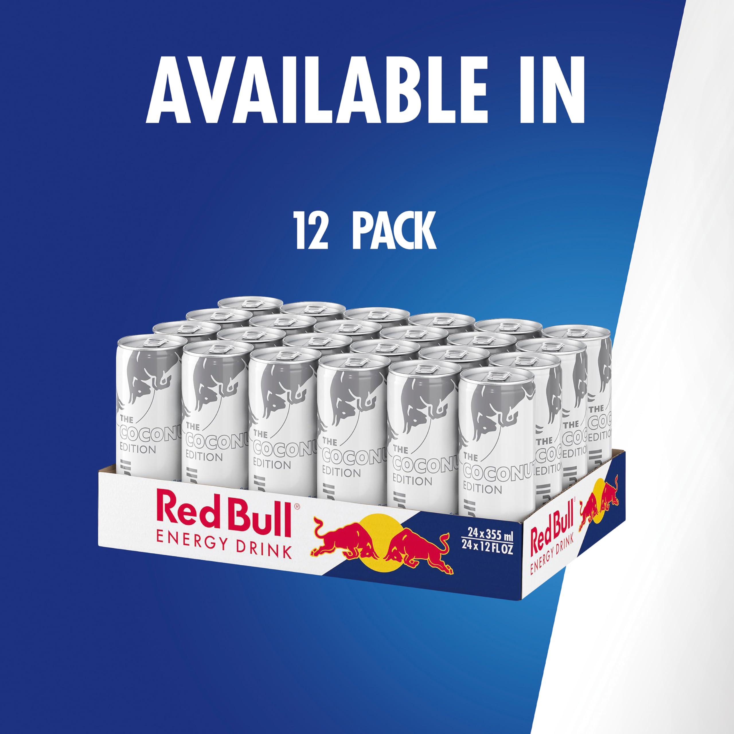 Red Bull Coconut Edition Energy Drink, Coconut Berry, with 114mg Caffeine plus Taurine & B Vitamins, 12 Fl Oz, Pack of 24 Cans - Image 8