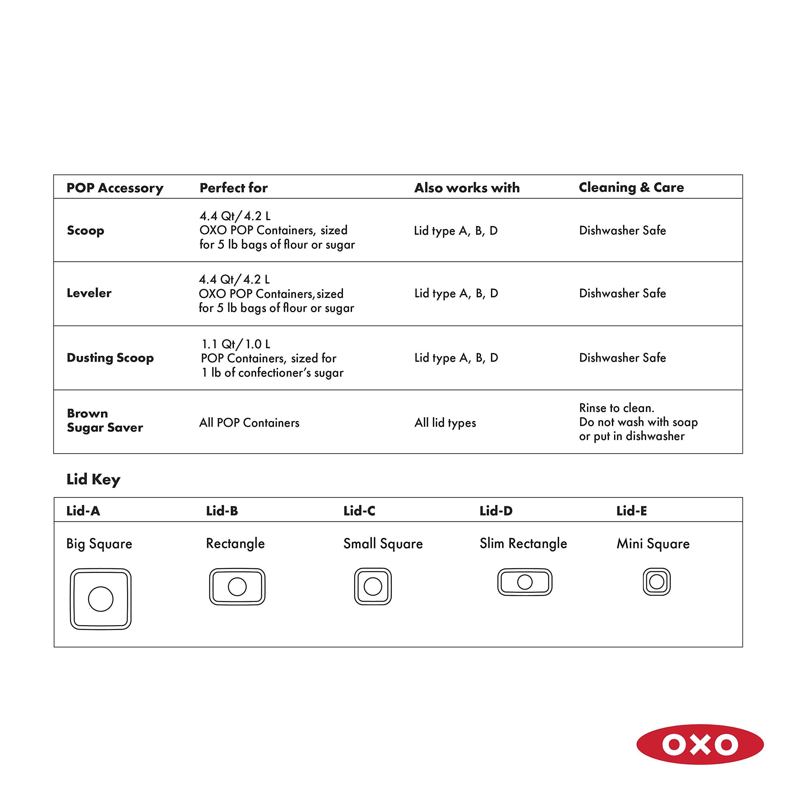 OXO Good Grips POP Container Accessories 4-Piece Baking Set - Image 9