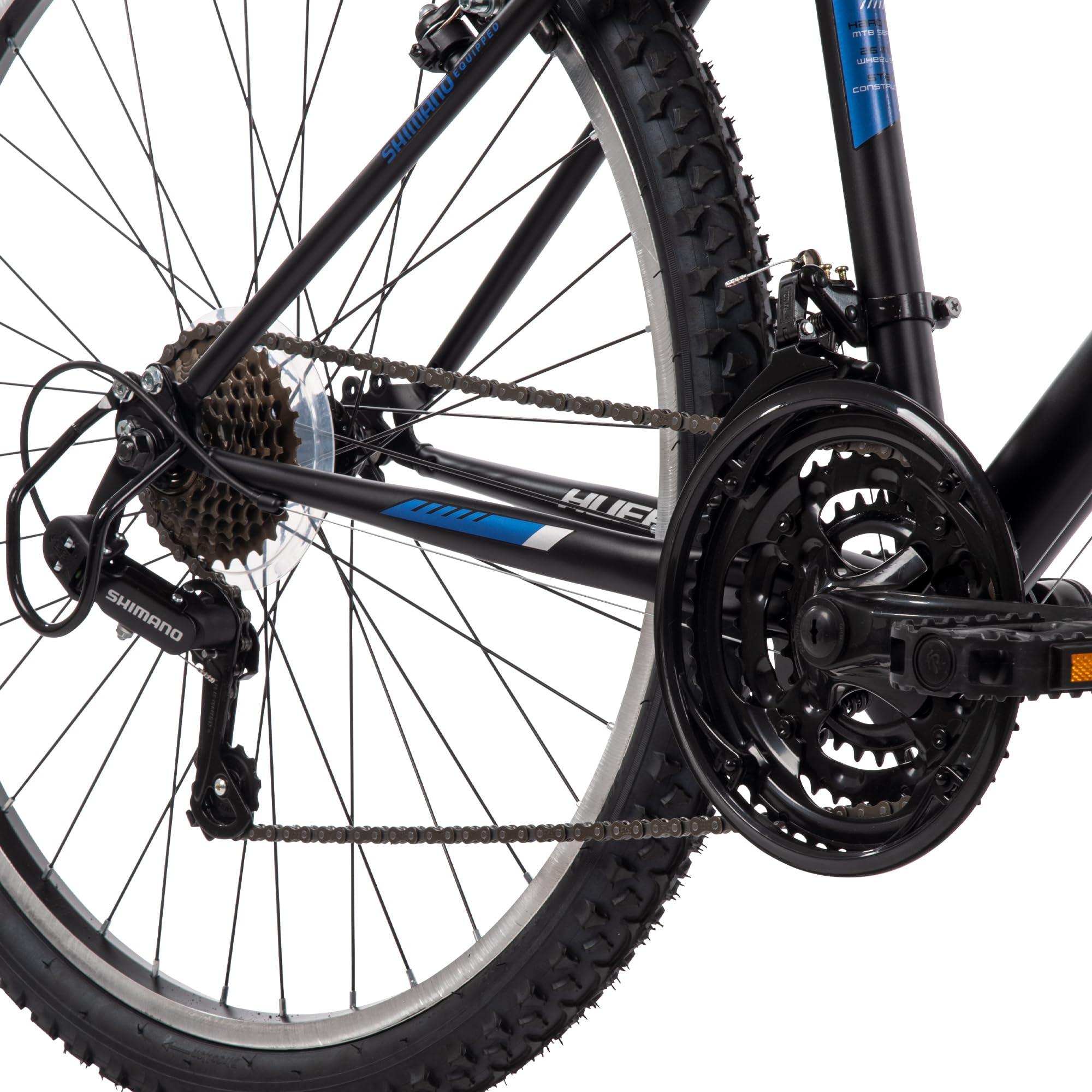 Huffy Stone Mountain Hardtail Mountain Bike for Boys/Girls/Men/Women, 20"/24"/26" Sizes, 6 or 21 Speed Shimano Twist Shifting, Front or Dual Suspension, Comfort Saddle, Sleek Colors - Image 9