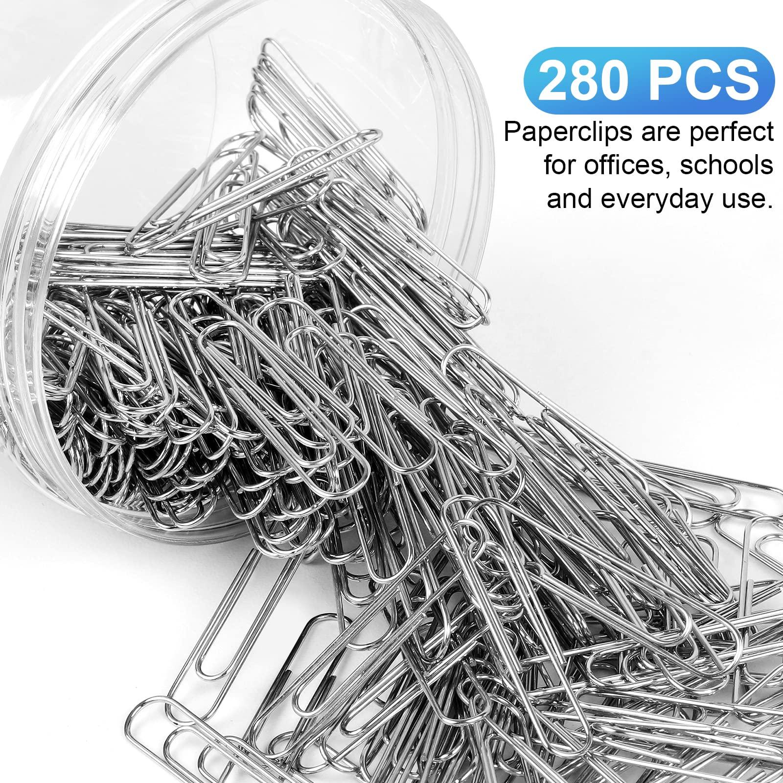 280 Pcs Large Paper Clips, 2 Inch Jumbo Silver Paperclips, Stainless Steel, for Office, School and Teacher Supplies - Image 4