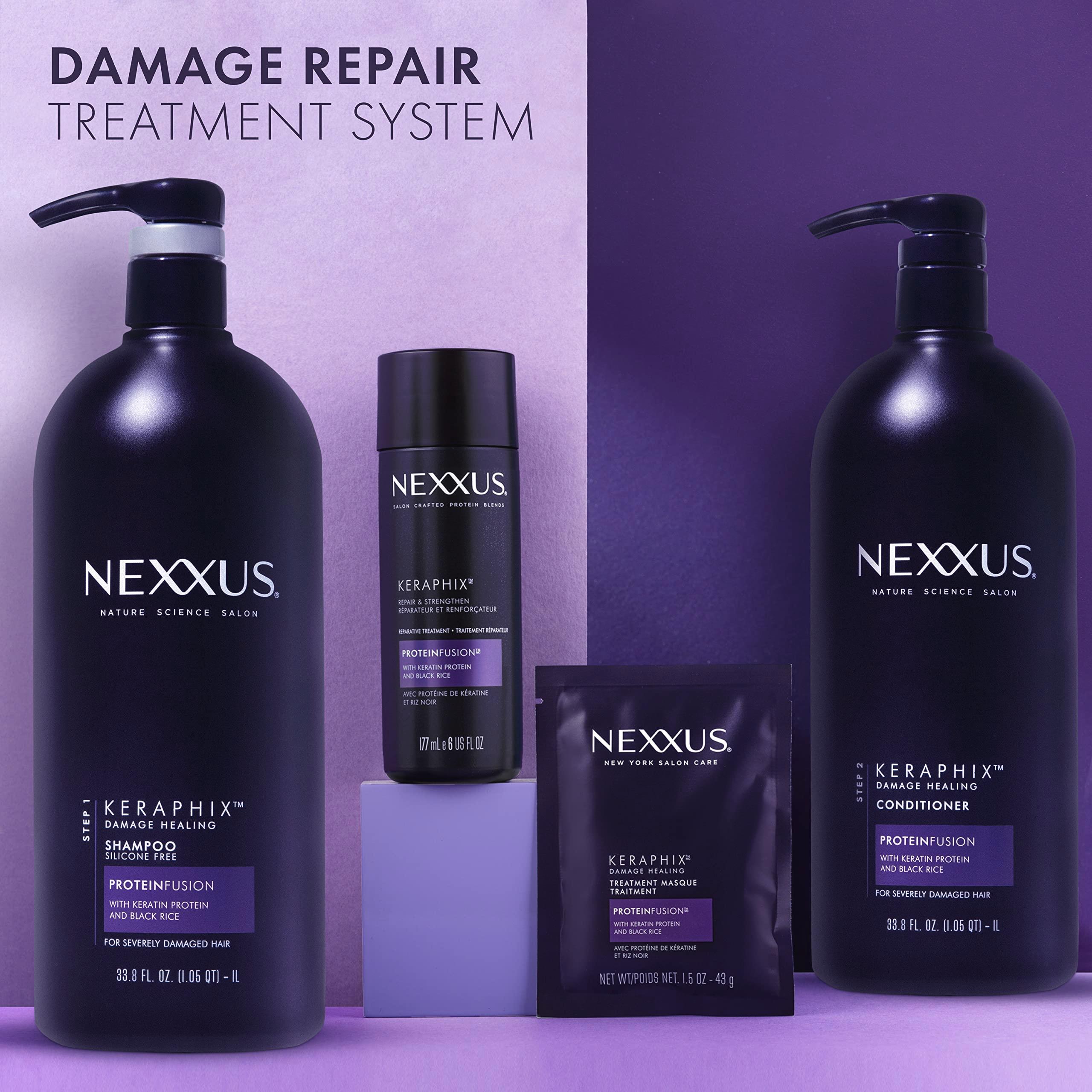 Nexxus Keraphix ProteinFusion Conditioner with Keratin Protein and Black Rice Conditioner for Damaged Hair 33.8 oz - Image 8