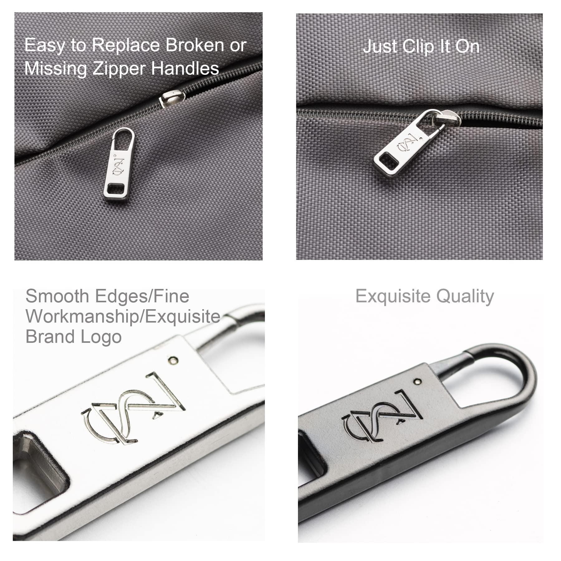 Zpsolution Luggage Zipper Pull Replacement - Heavy Duty Detachable Zipper Pullers Repair for Suitcases Easy to Use Larger Stronger - Image 5