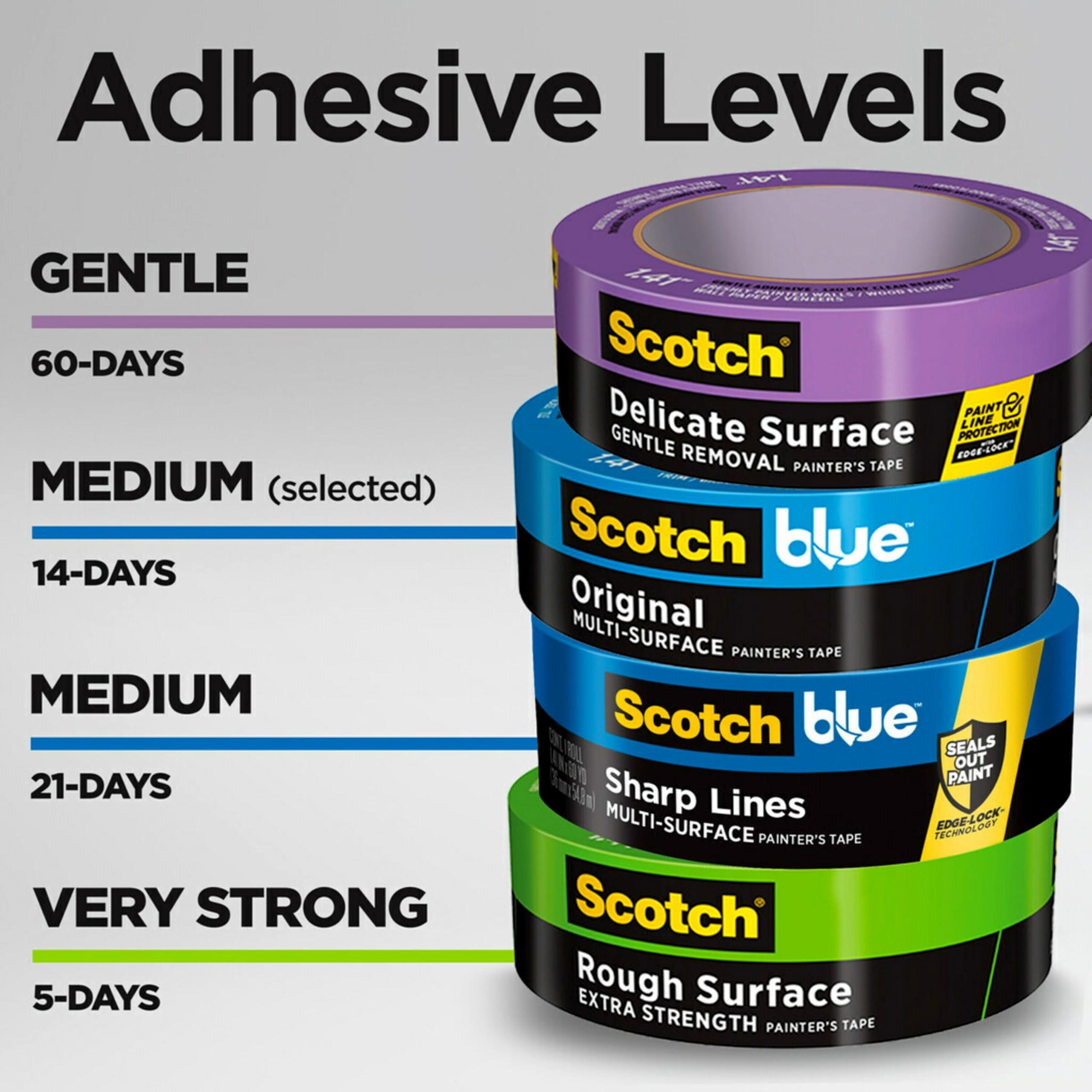 ScotchBlue Painter's Tape, 0.94" Width x 60 Yards, 8 Rolls, Blue, Multi-Surface, Indoor/Outdoor, 45% Renewable Resources, No Residue, DIY, Glass, Wood, 0.94 inches, Made in USA or Imported - Image 6