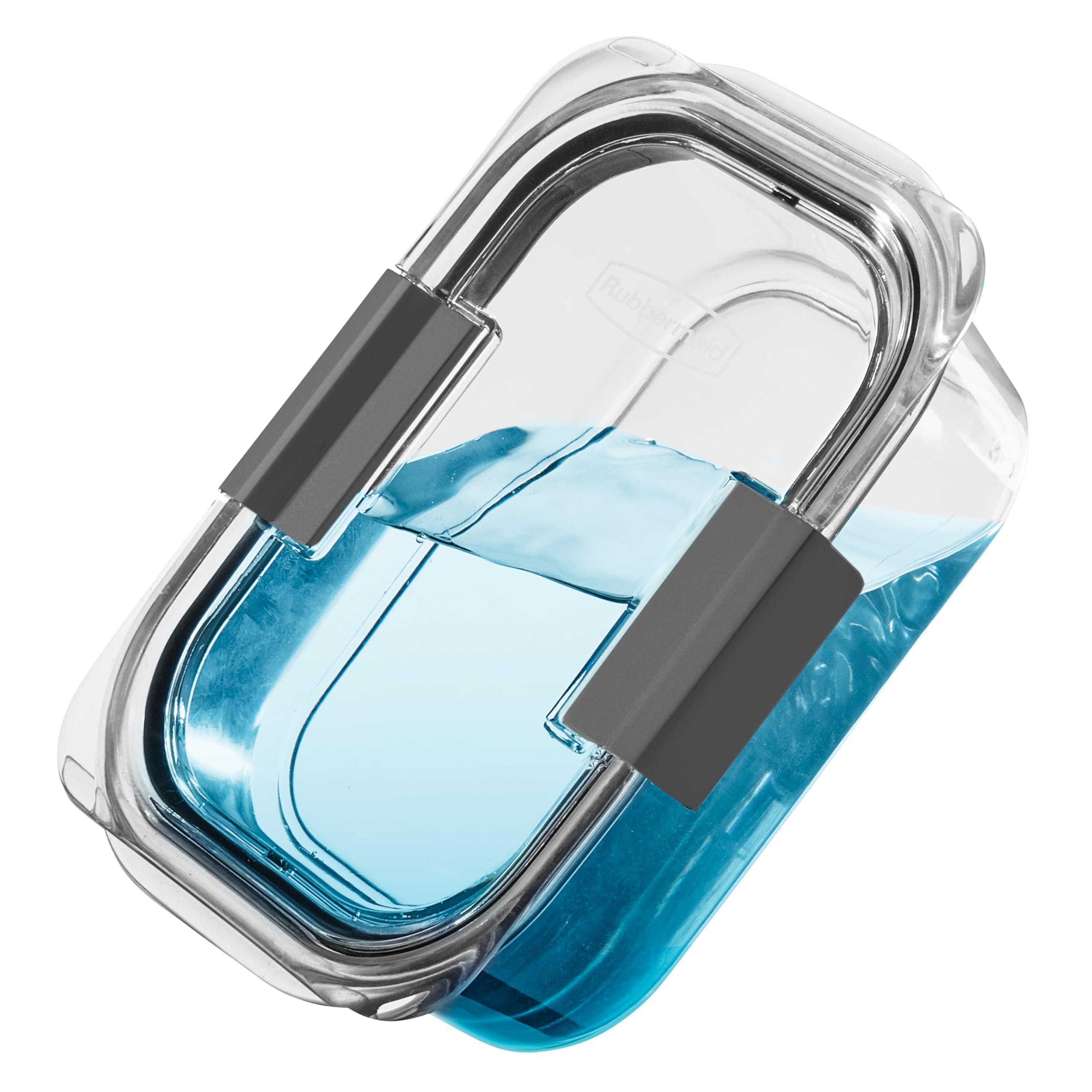 Rubbermaid Brilliance Food Storage Containers BPA Free Airtight Lids Ideal for Lunch Meal Prep & Leftovers Set of 5 (3.2 Cup) - Image 4