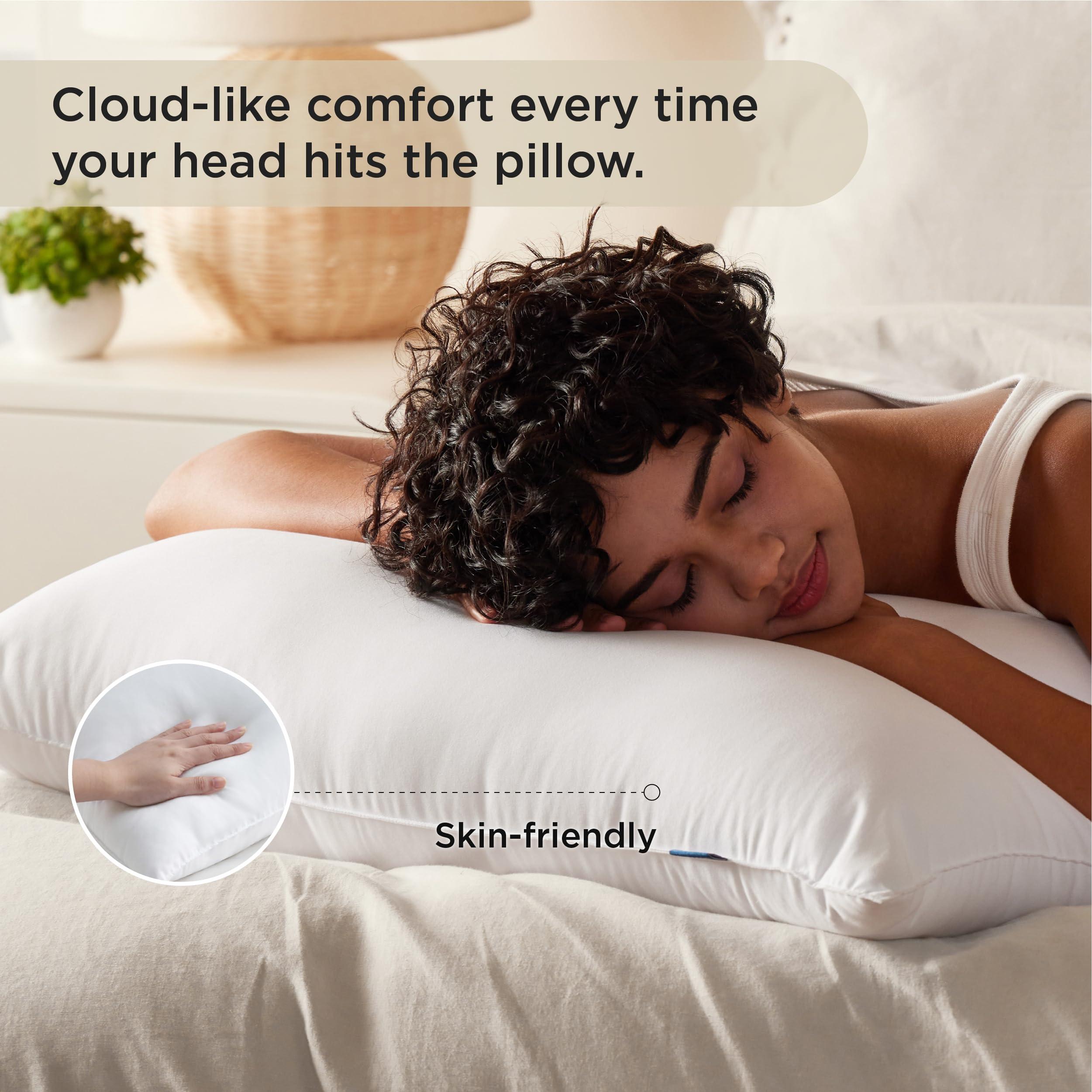 Bedsure Pillows Queen Size Set of 2 - Soft Bed Pillows for Sleeping 2 Pack, Fluffy and Supportive, Hotel Quality, Original Down Alternative Filling for Side, Back Sleepers - Image 5