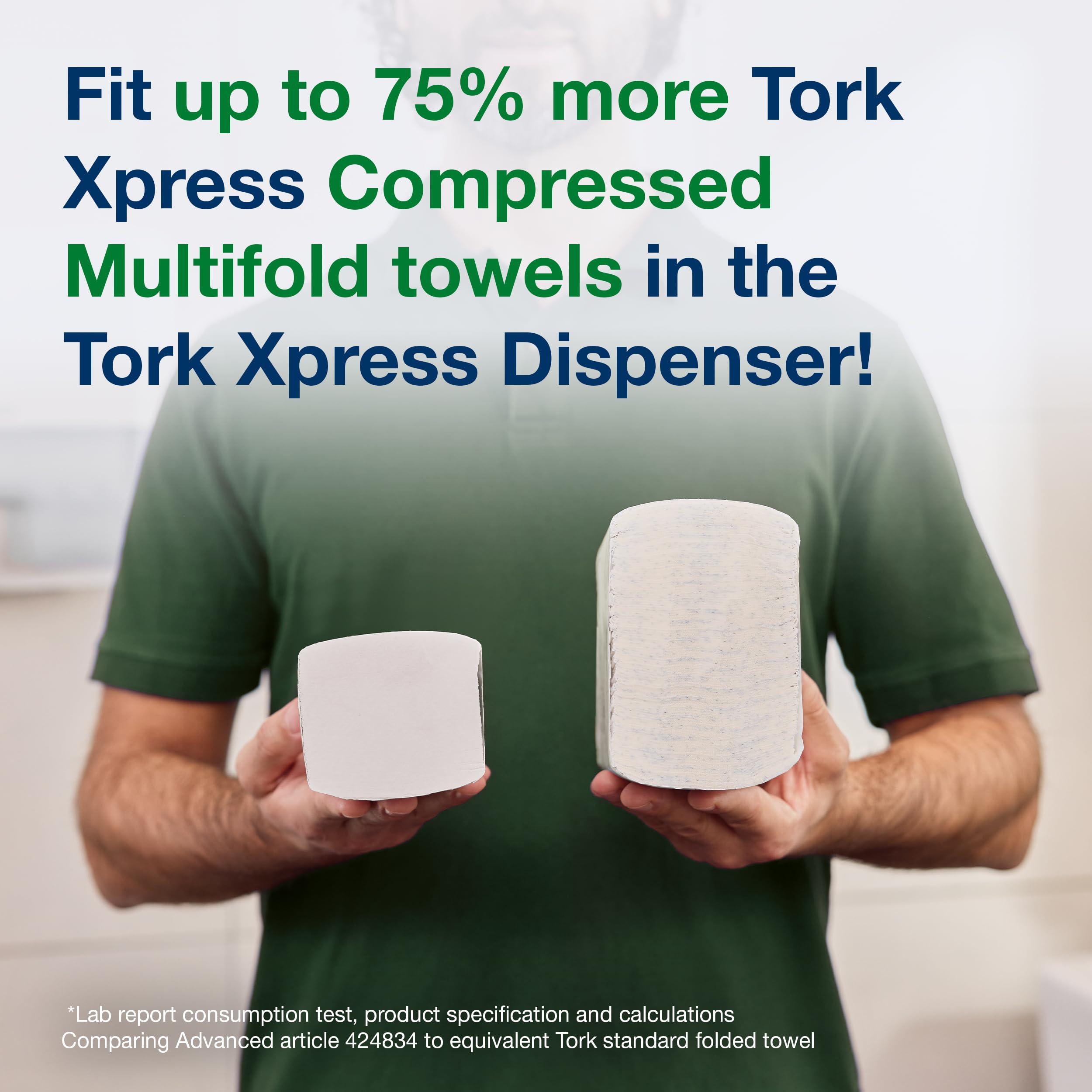 Tork Xpress Compressed Multifold Hand Towel White H2, Advanced, Strong and Absorbent, 12 x 250 Sheets, 424834 - Image 6