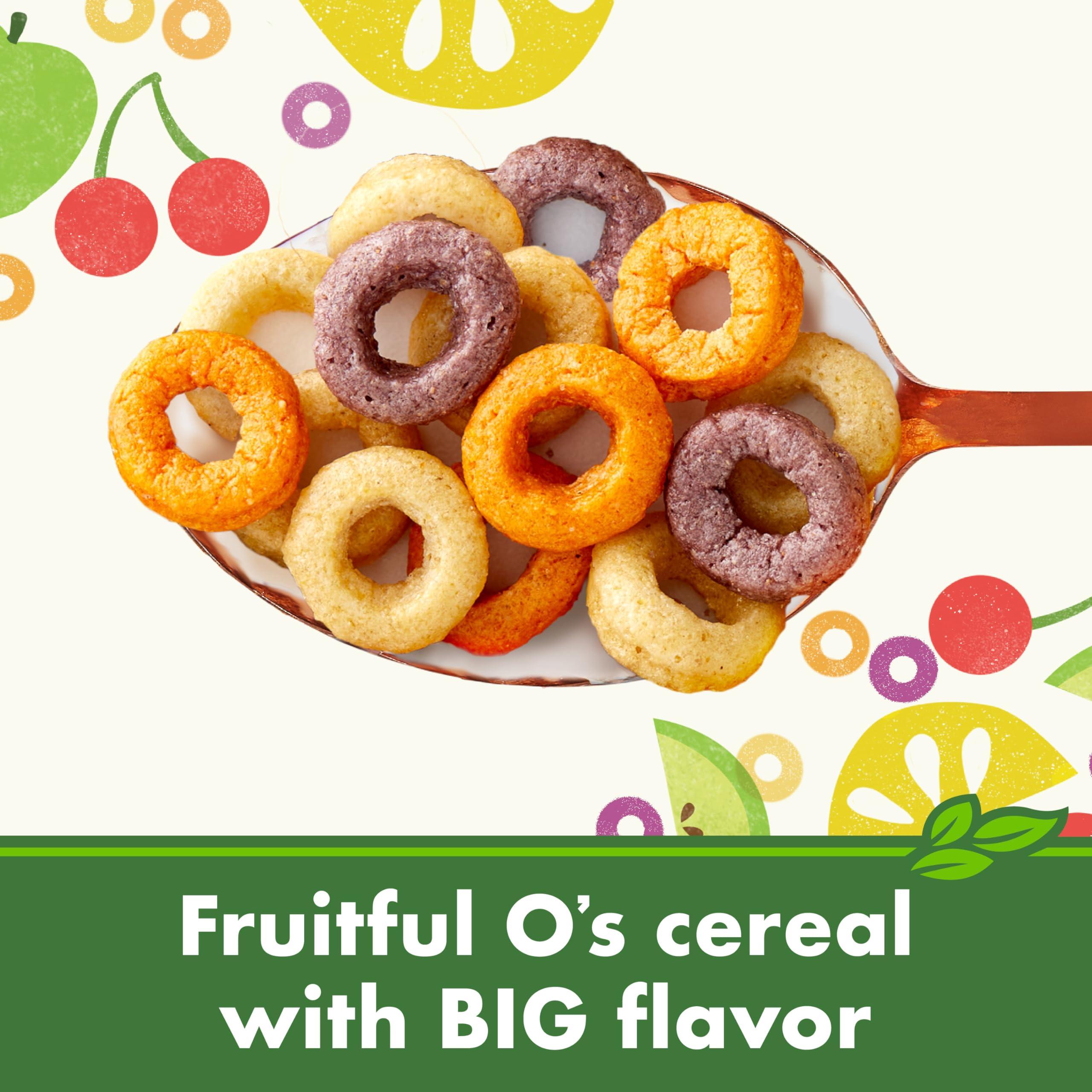 Cascadian Farm Organic Fruitful O's Breakfast Cereal, Gluten Free, Made With Whole Grain, 10.2 oz - Image 4