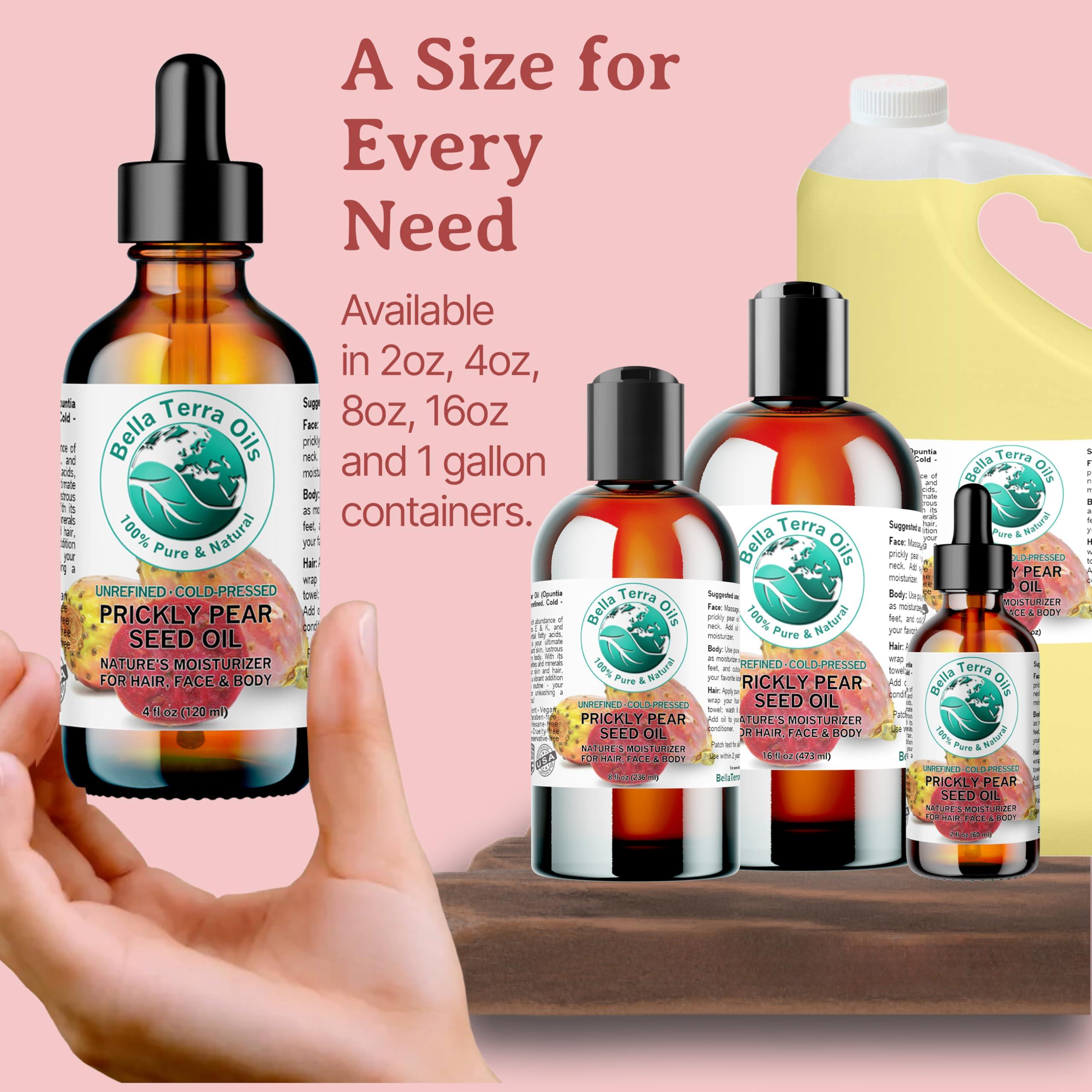 Bella Terra Oils - Prickly Pear Oil 4 oz - Extracted from Cactus Pear, Enriched with Omega-6, Vitamin K, Experience the Opulence of Nature - Image 9