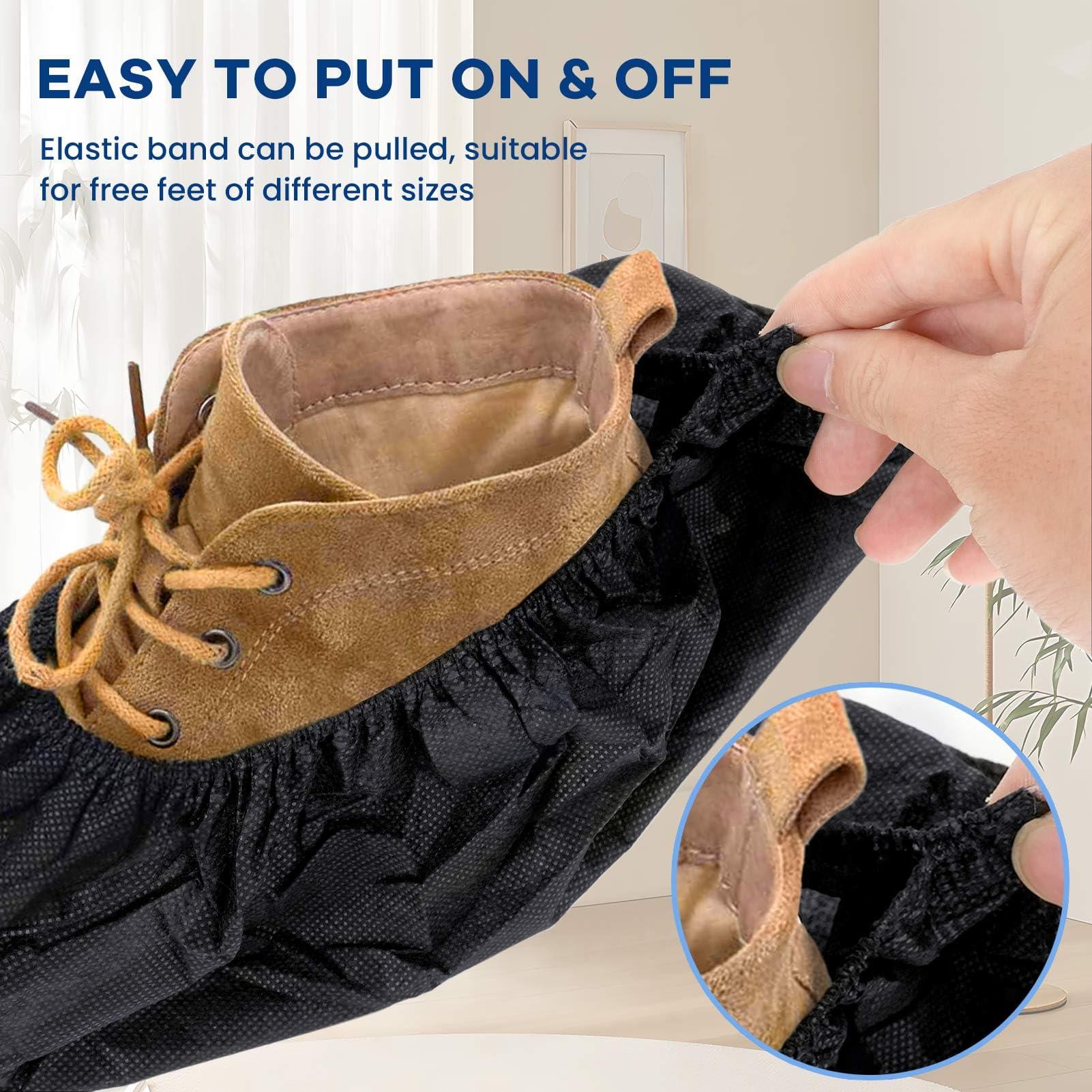 1000 Pack Shoe Covers Disposable Non Slip Shoe Booties Covers X-Large Durable Shoe & Boot Covers Premium Non-Woven Fabric Boot Covers for Indoors Booties Shoes Protectors Coverings(500 Pairs) - Image 7