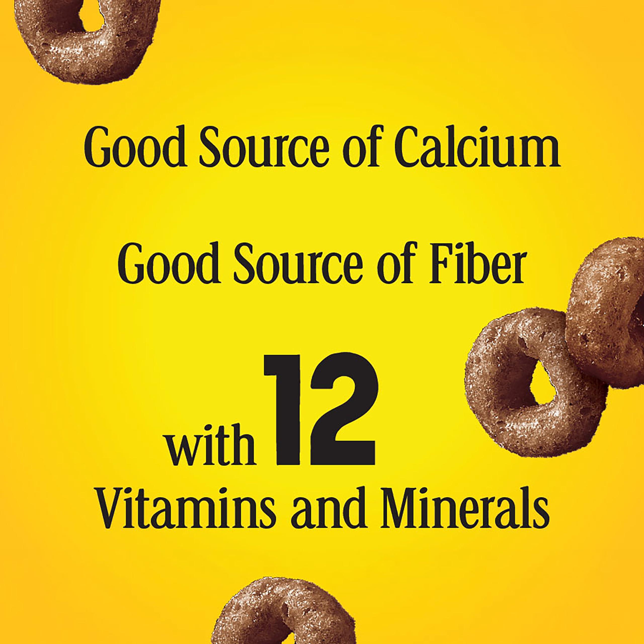 Chocolate Cheerios, Heart Healthy Gluten Free Breakfast Cereal, Made with Whole Grain Oats, Family Size, 19.2 oz - Image 7