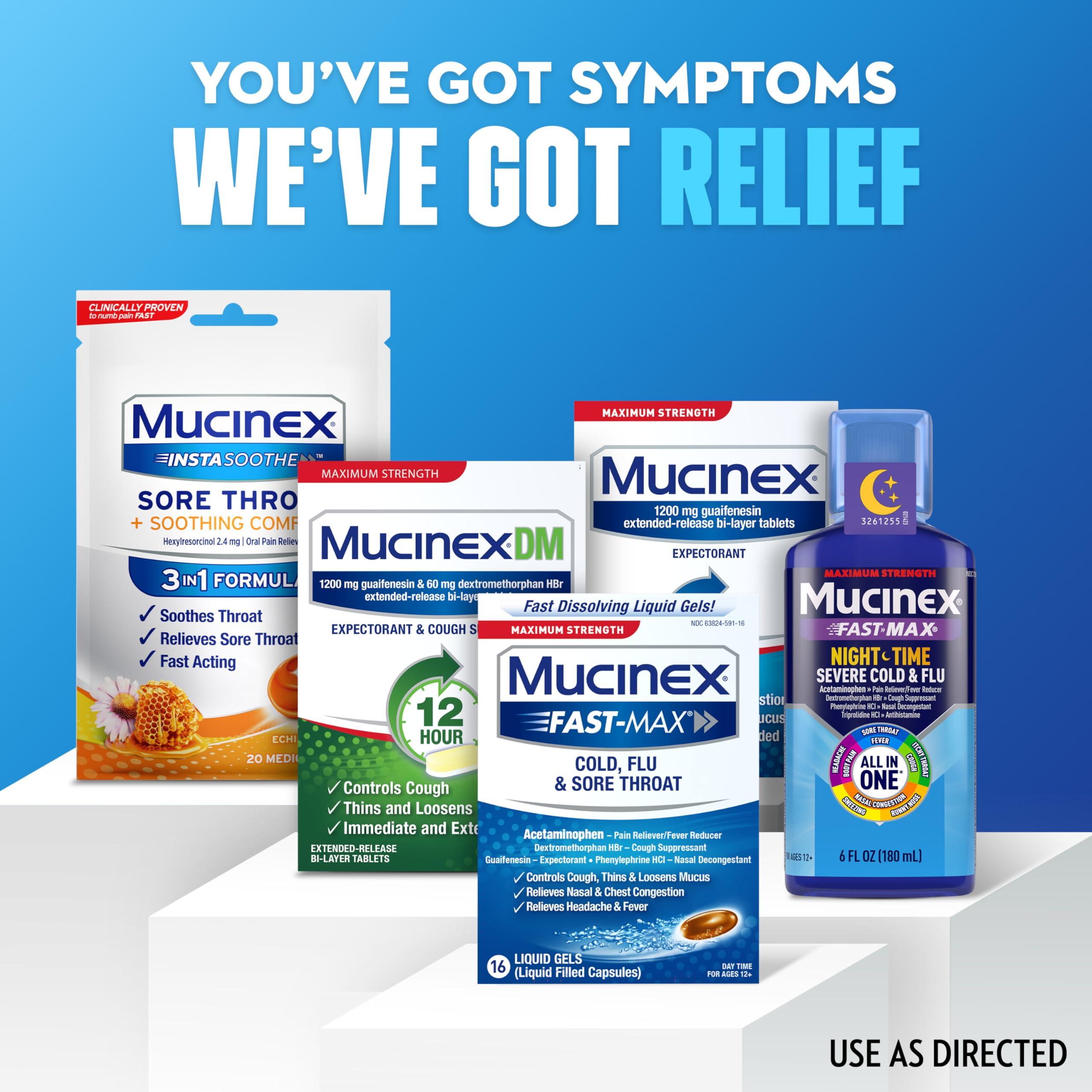 Mucinex Fast-Max Liquid Gels for Cold/Flu/Sore Throat, 16 Count - Image 6