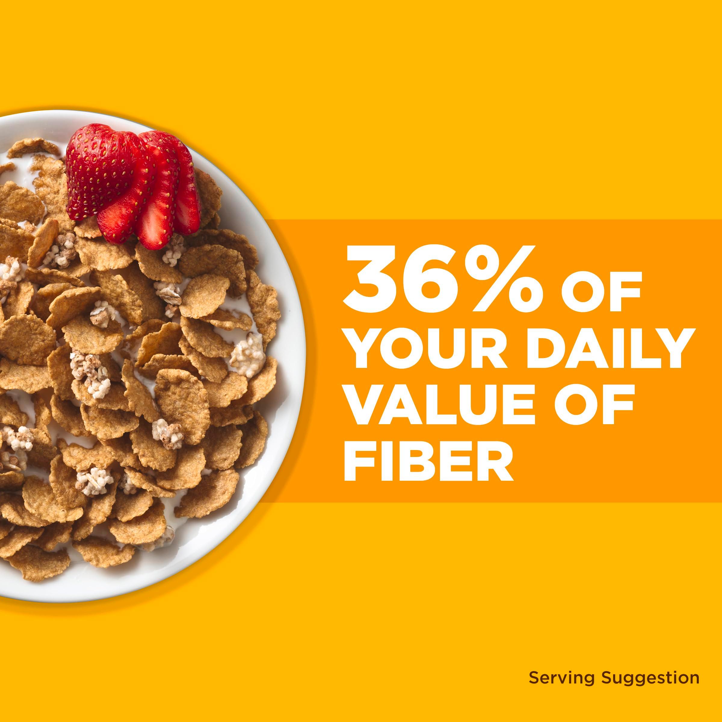 Fiber One Honey Clusters Breakfast Cereal, Fiber Cereal Made with Whole Grain, 17.5 oz - Image 3