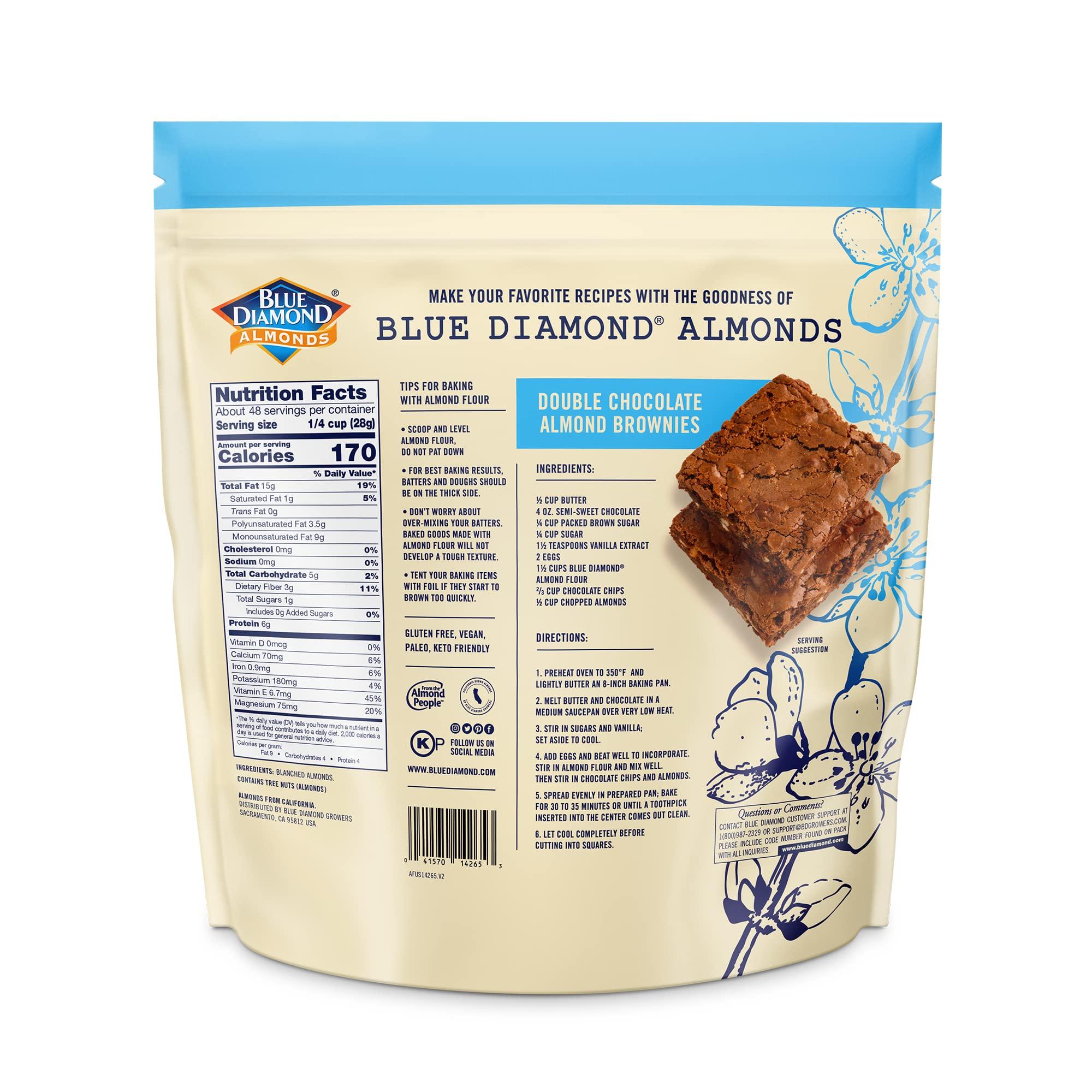 Blue Diamond Almonds Almond Flour, Gluten Free, Blanched, Finely Sifted, 48 oz - Image 2