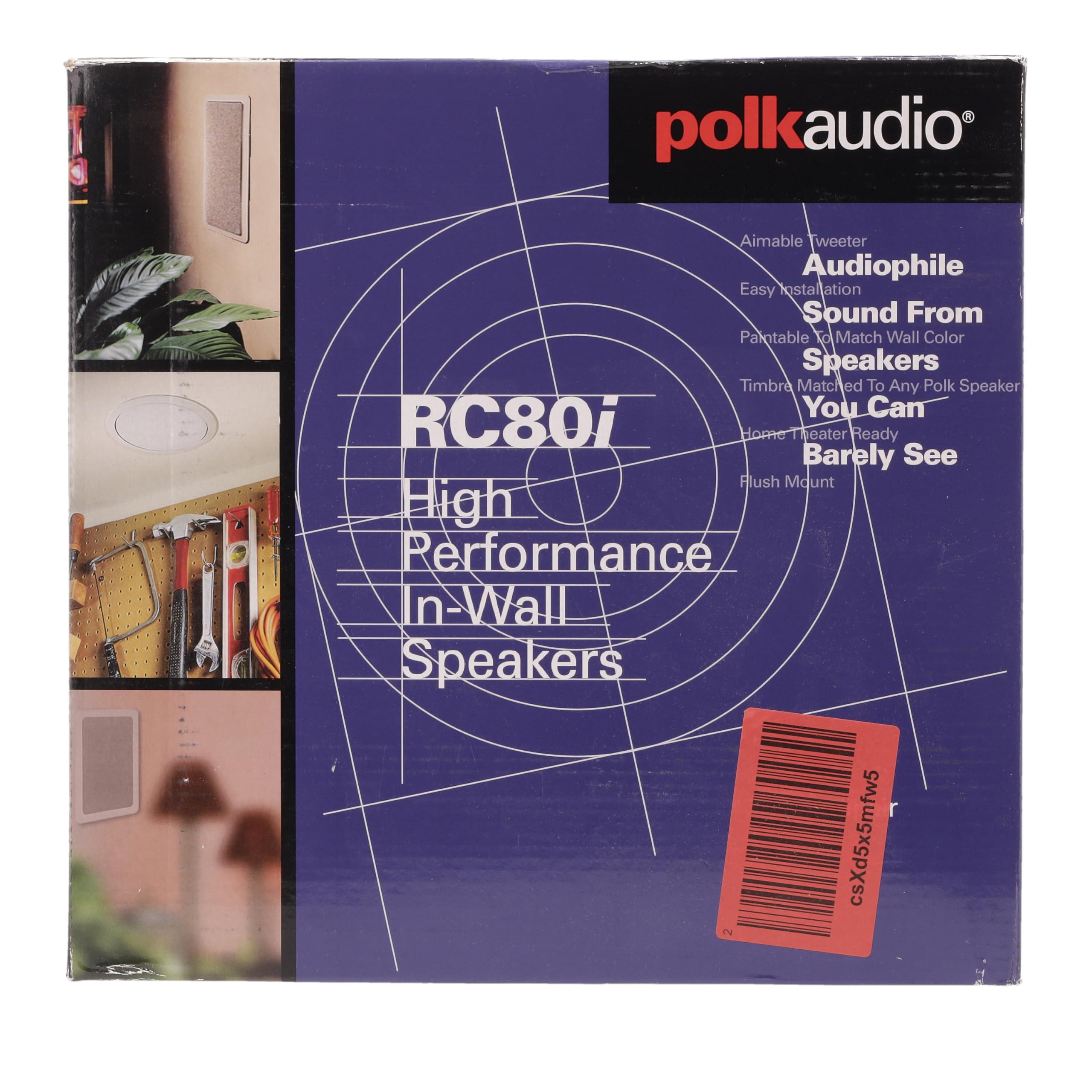 Polk Audio RC80i 2-Way Premium in-Ceiling 8" Round Speakers, Set of 2 Perfect for Damp and Humid Indoor/Outdoor Placement - Bath, Kitchen, Covered Porches (White, Paintable-Grille) - Image 12