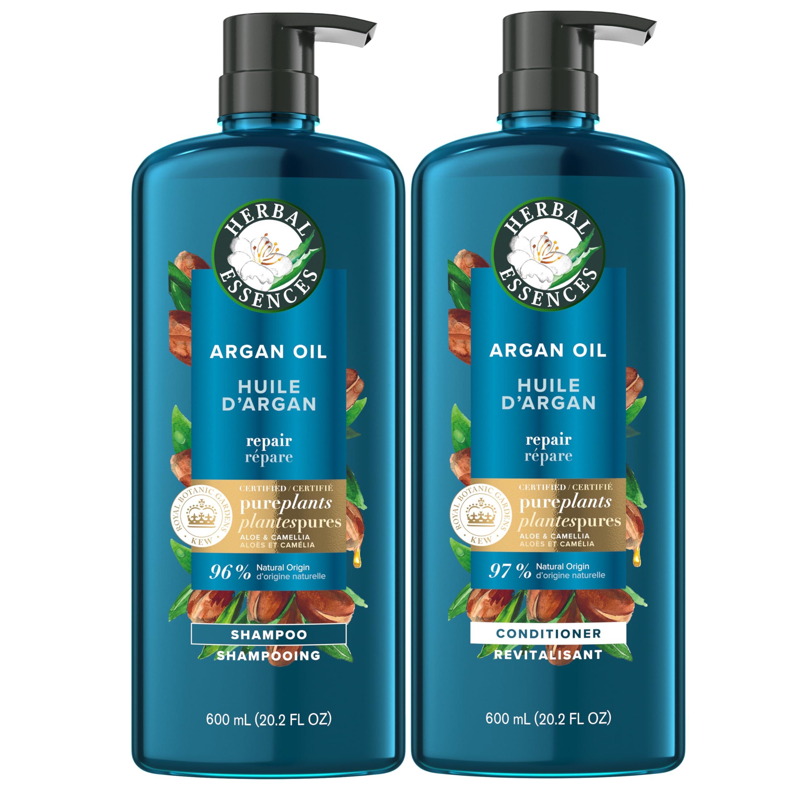 Herbal Essences Argan Oil Repair Shampoo & Conditioner Set, Moisturizes & Smoothes, Paraben-Free, Color-Safe, pH-Balanced, Citrus Scent, 20.2 Fl Oz, 2-Pack - Image 12