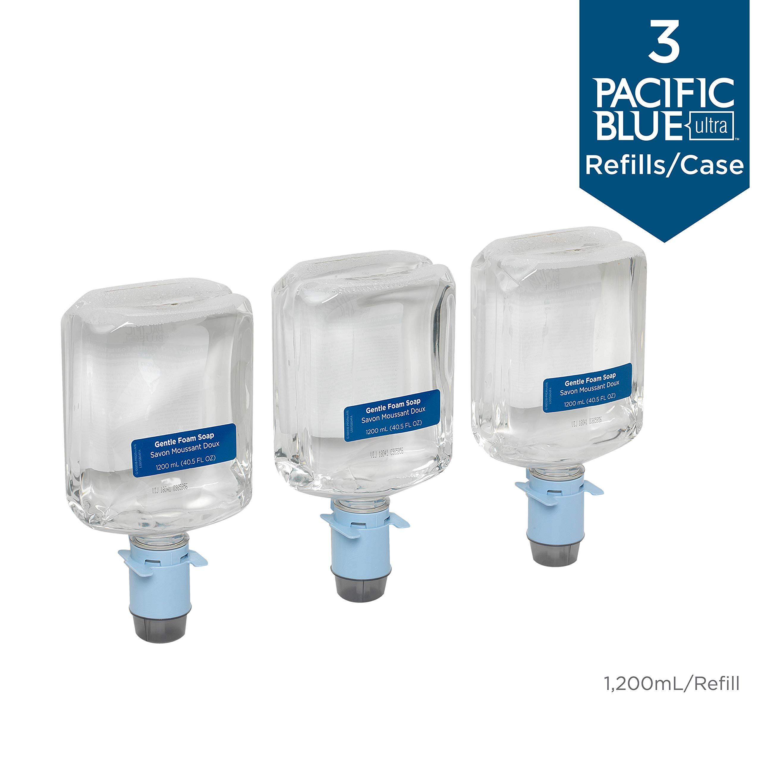 Pacific Blue Ultra Gentle Foam Hand Soap Refill (43716), Compatible Only With Pacific Blue Ultra Automated Touchless Dispenser, Dye and Fragrance Free, 40.5 FL OZ Per Refill, 3 Refills Per Case - Image 4
