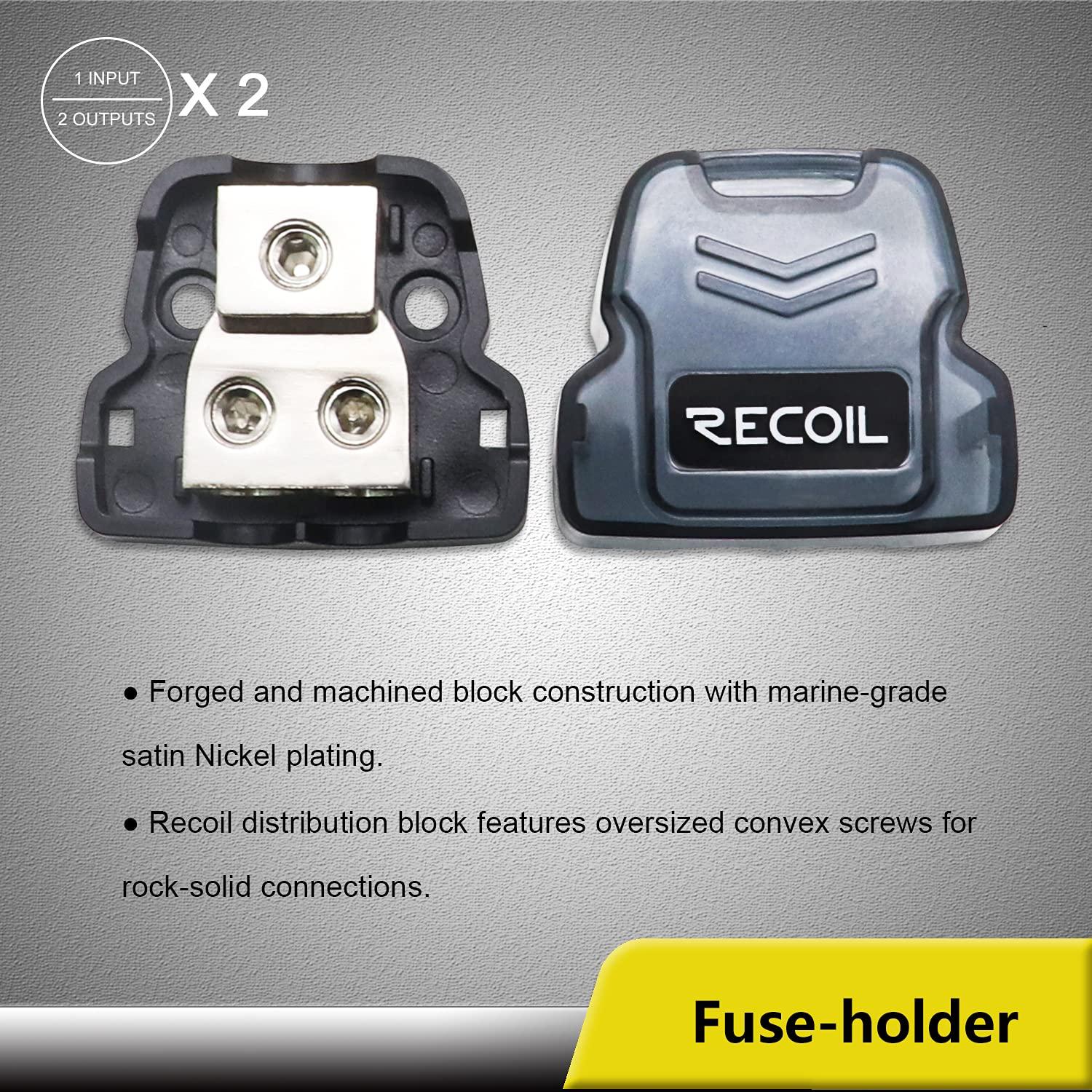 Recoil RC4D True 4 Gauge Car Audio Dual Amplifiers CCA Wiring Installation Kits with OFC RCA Cable - Image 7