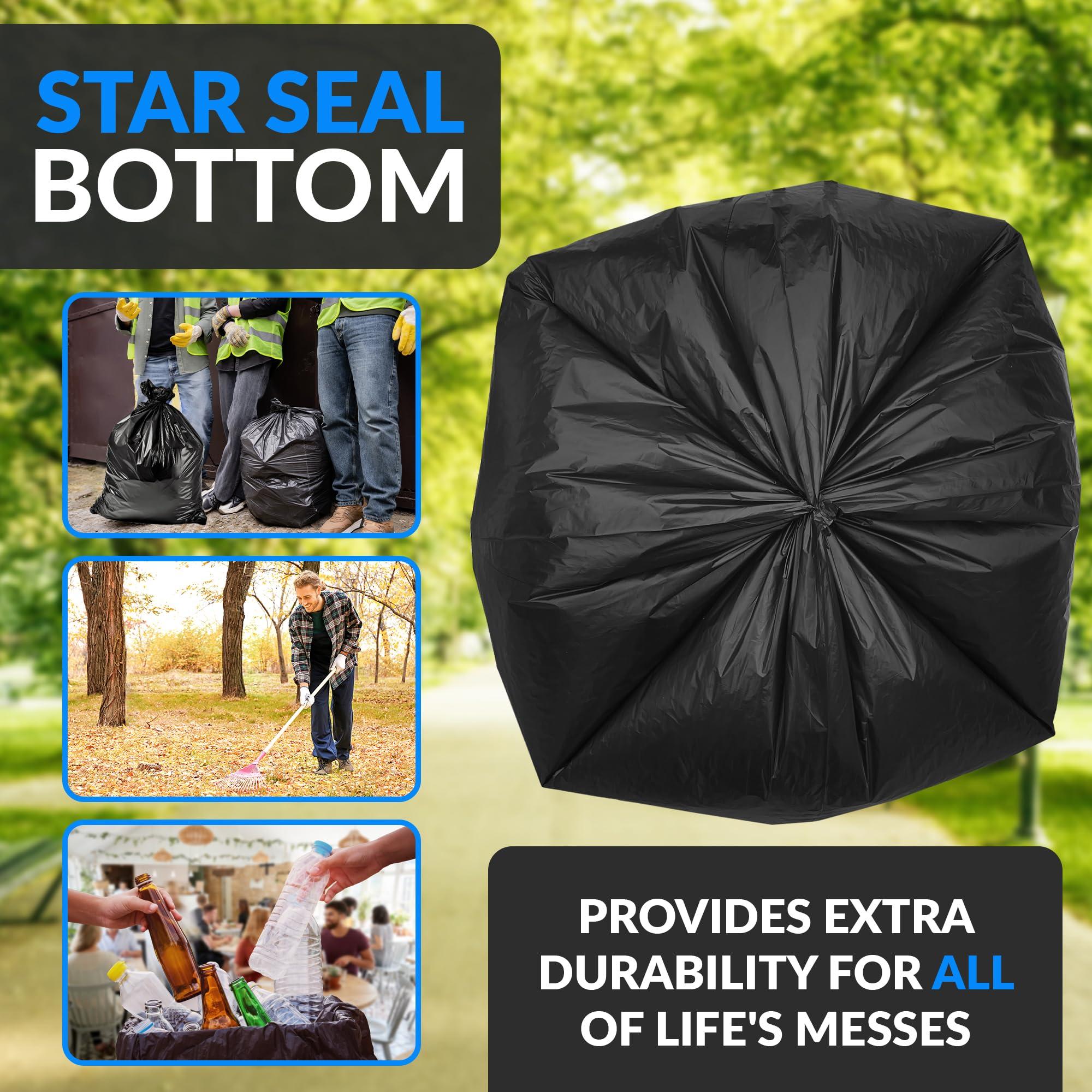 Reli. 95 Gallon Trash Bags Heavy Duty | 68 Trash Bags | Super Sizeable, Black, Garbage for Serious Cleanup - Image 4