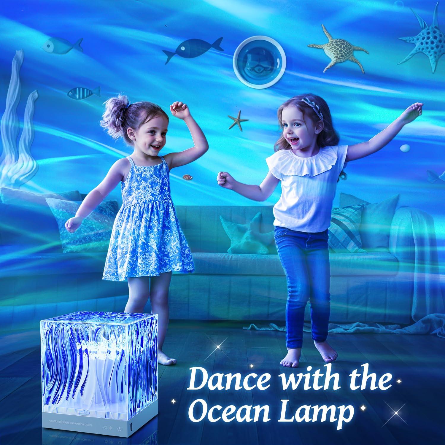 Northern Lights Projector Birthday Gifts for Teen Girls,18 Colors Aurora Light Projector,Dimmable Ambient Mood Lighting for Bedroom Lights,Remote Ocean Light Projector,Purple Lamp Purple Room Decor - Image 7