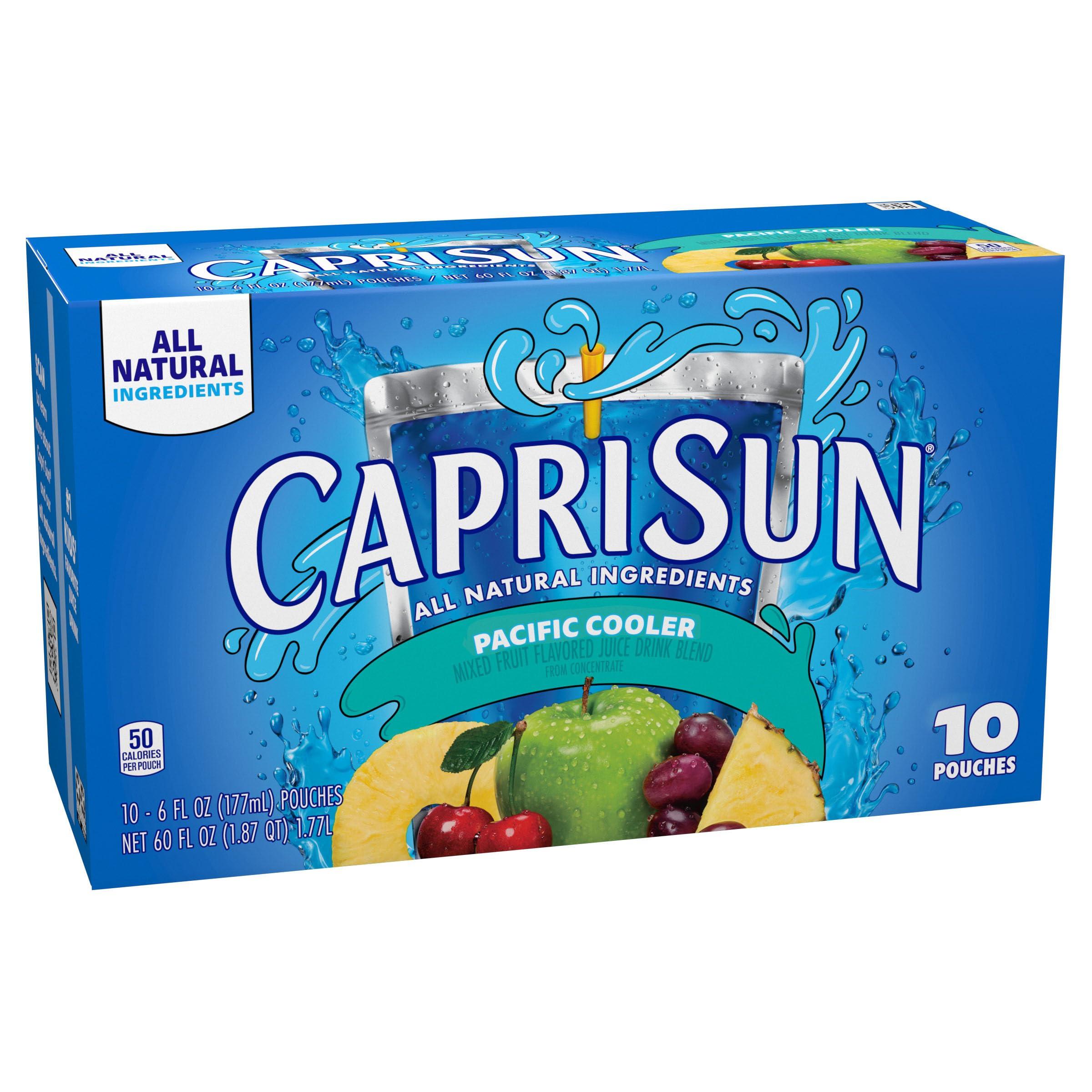 Capri Sun Pacific Cooler Mixed Fruit Flavored Juice Drink Blend, 10 ct Box, 6 fl oz Pouches - Image 10
