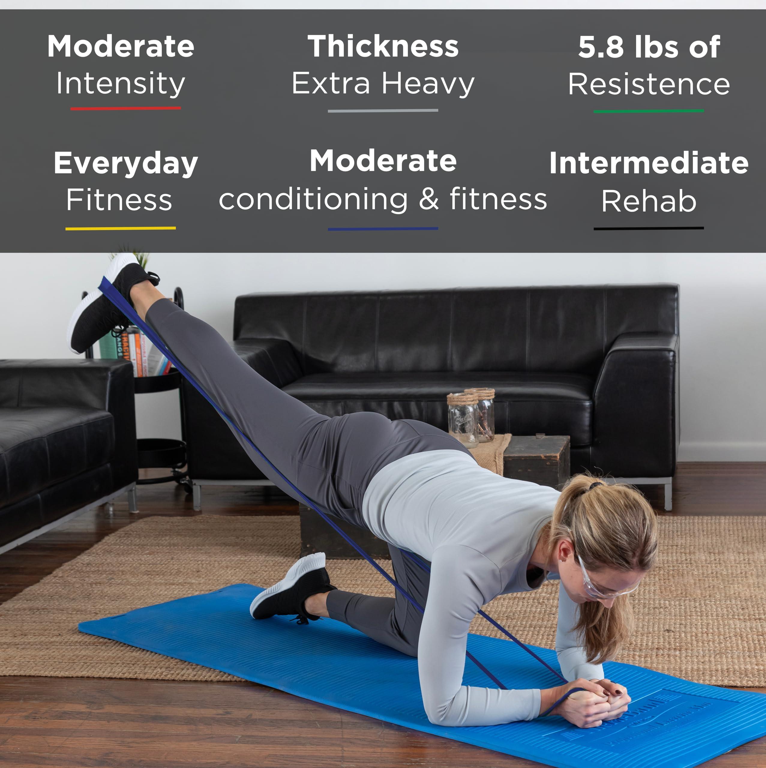 THERABAND Resistance Band 25 Yard Roll, Non-Latex Professional Elastic Stretch Bands For Upper & Lower Body Exercise Workouts, Physical Therapy, Lower Pilates, Flexibility, & Rehab, Dispenser Box - Image 2