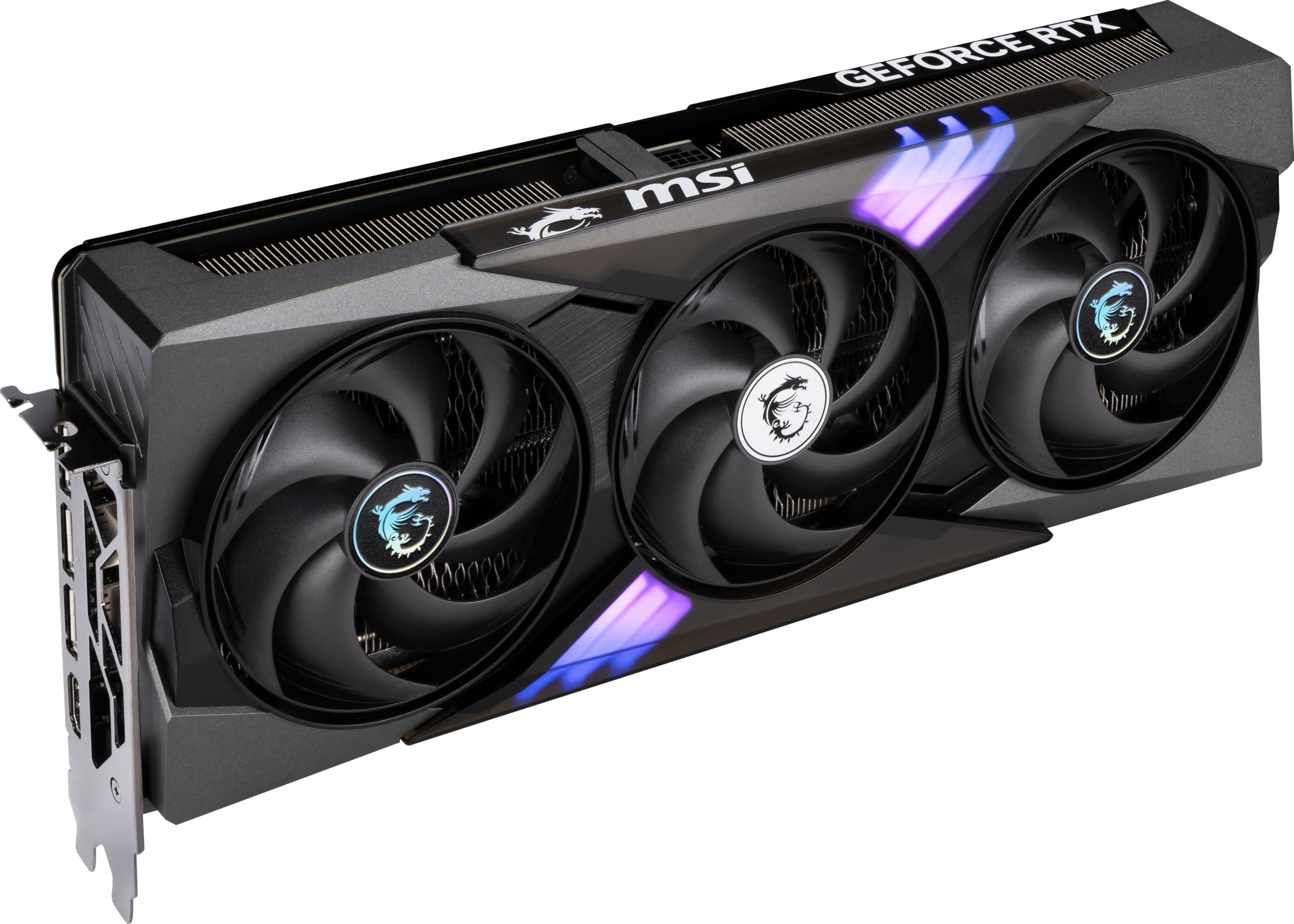 MSI RTX 5070 12G Gaming Trio OC Graphics Card (12GB GDDR7, 192-bit, Extreme Performance: 2625 MHz, DisplayPort x3 2.1a, HDMI 2.1b, NVIDIA Blackwell Architecture) - Image 3