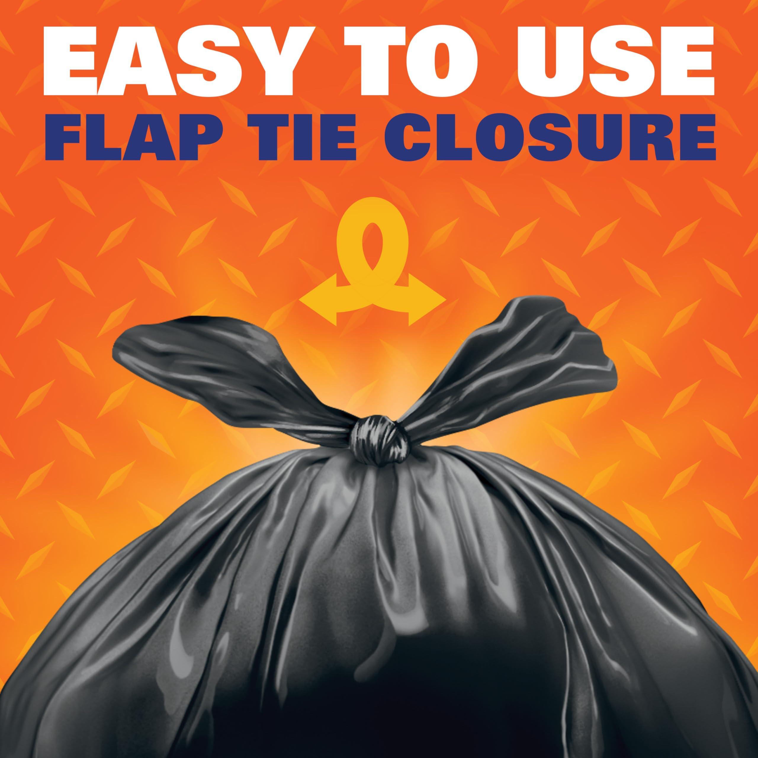 Hefty Easy Flaps Multipurpose Large Trash Bags, 30 Gallon, 40 Count - Image 4