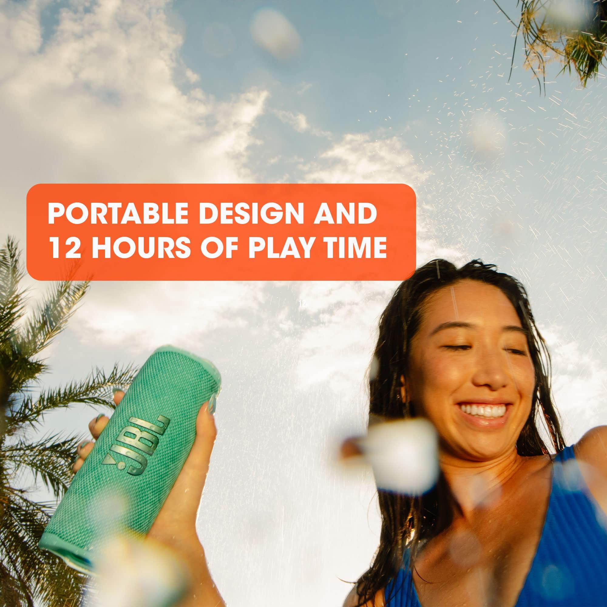 JBL Flip 6 - Portable Bluetooth Speaker, powerful sound and deep bass, IPX7 waterproof, 12 hours of playtime, JBL PartyBoost for multiple speaker pairing for home, outdoor and travel (Black) - Image 5