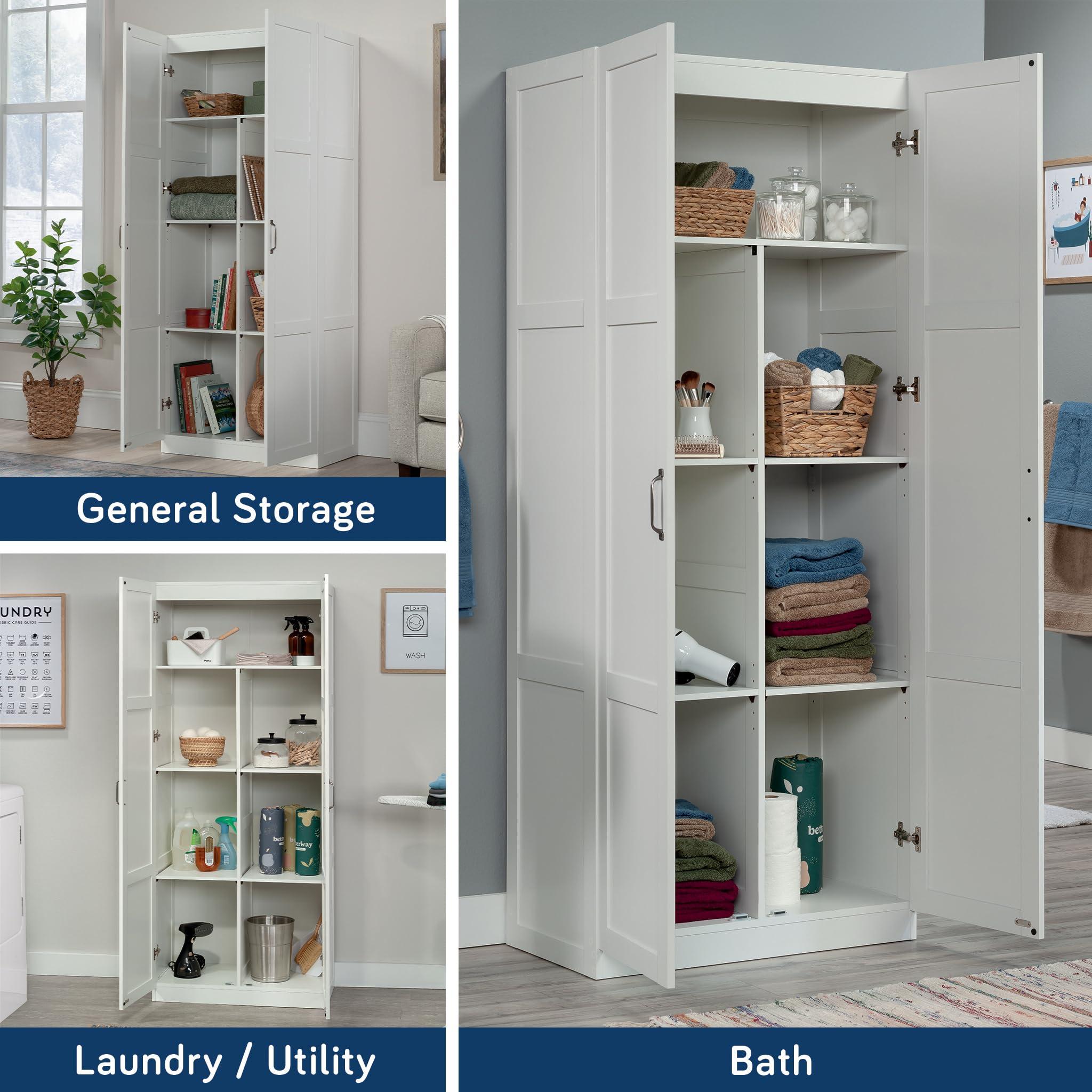 Sauder Select Storage Cabinet/ Pantry cabinets, White finish - Image 7