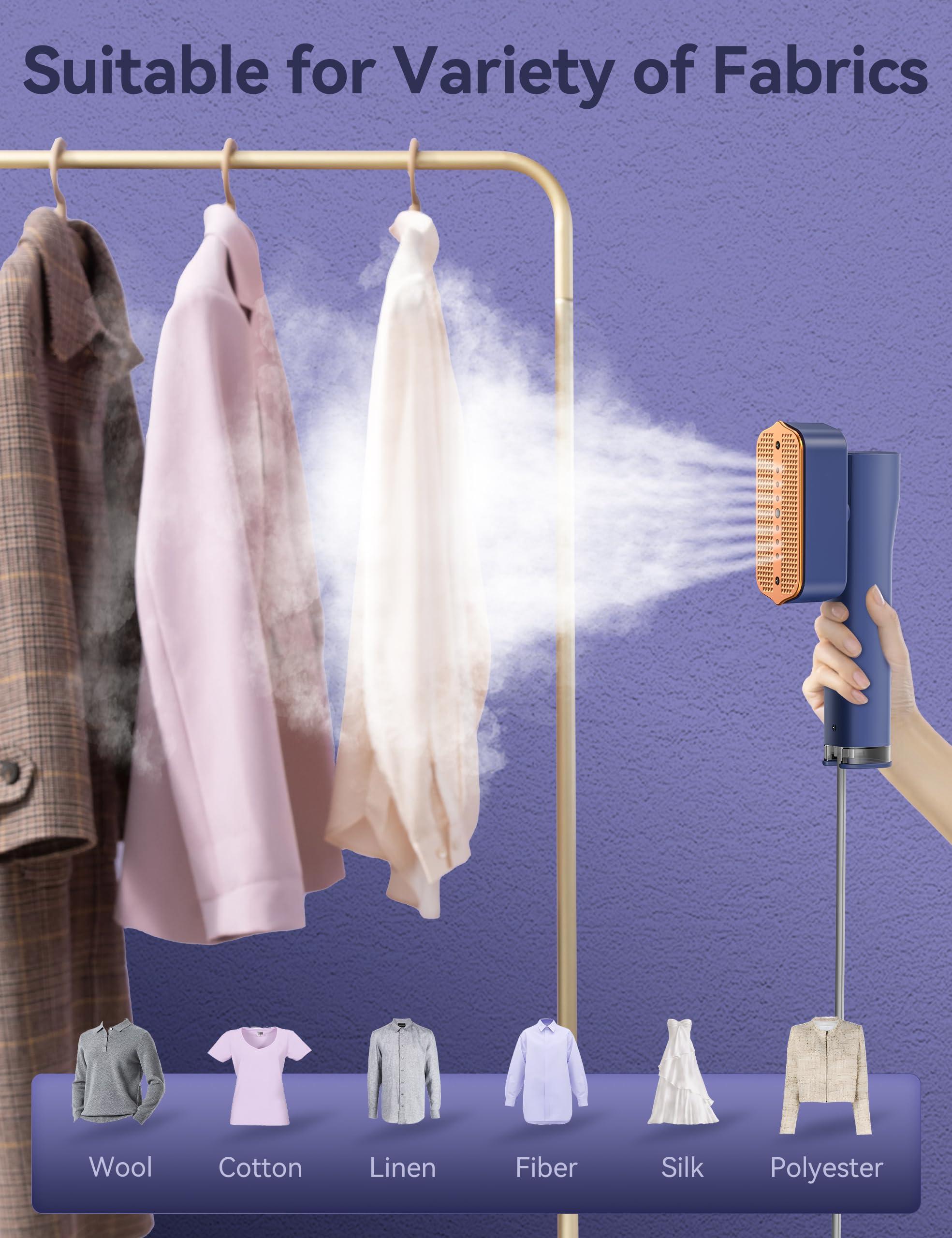 Steamer for Clothes,Sundu Portable 2 In 1Handheld Garment Steamer,15s Fast Heat-up,100ml Water Tank,Steamer Ironing Gloves,20 Minutes of Continuous Ironing Removes Wrinkle for Home,Office and Travel - Image 5