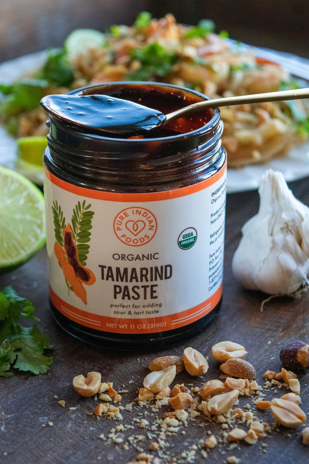 Pure Organic Tamarind Paste Concentrate - Sweet and Sour Sauce for Indian Chutney and Thai curry, Gluten Free, No Sugar Added, Glass Jar (1 PACK) - Image 6