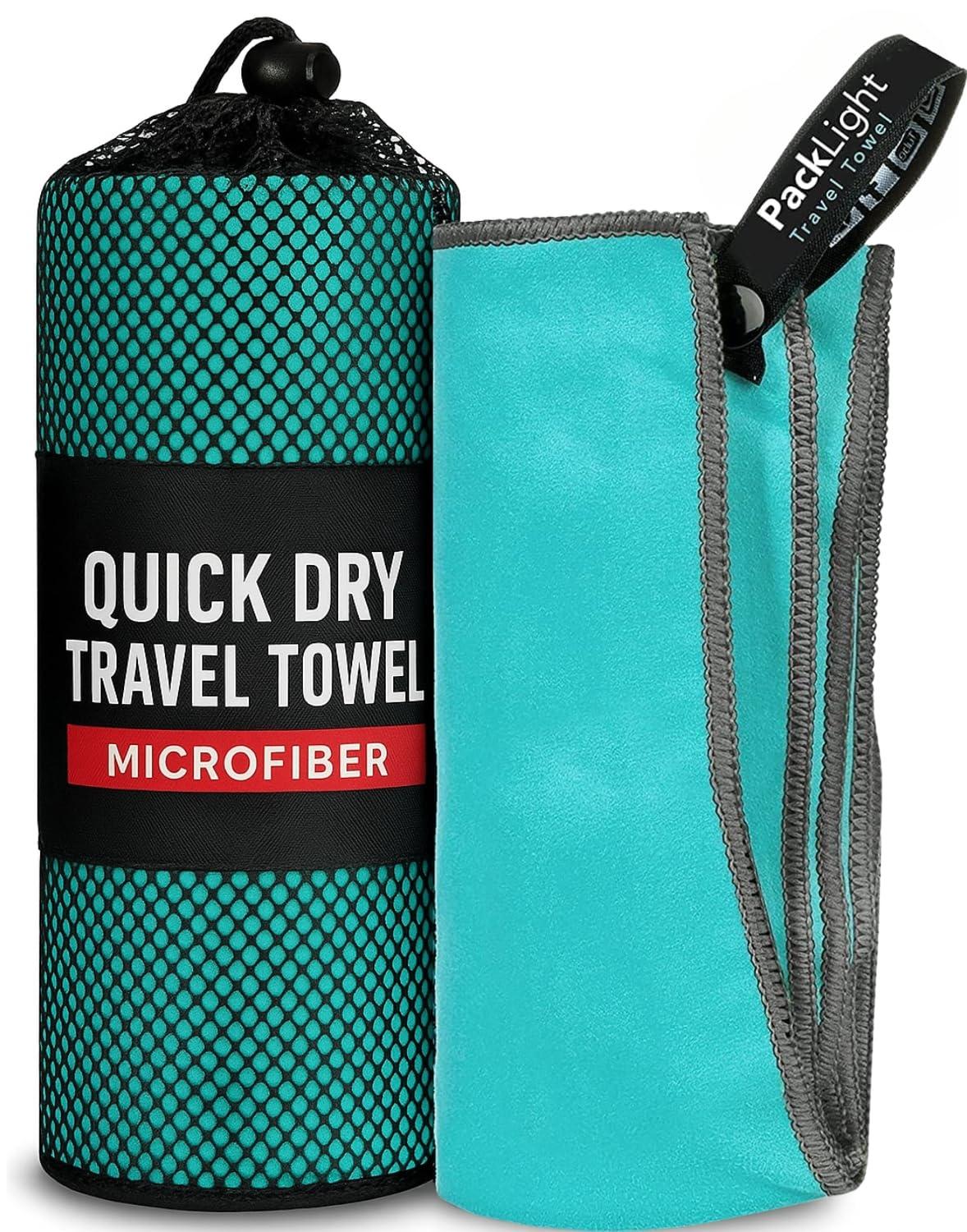 Youphoria Microfiber Travel Towel Fast Drying Lightweight - Quick Dry Towel for Camping, Beach, Backpacking, Hiking & Sport
