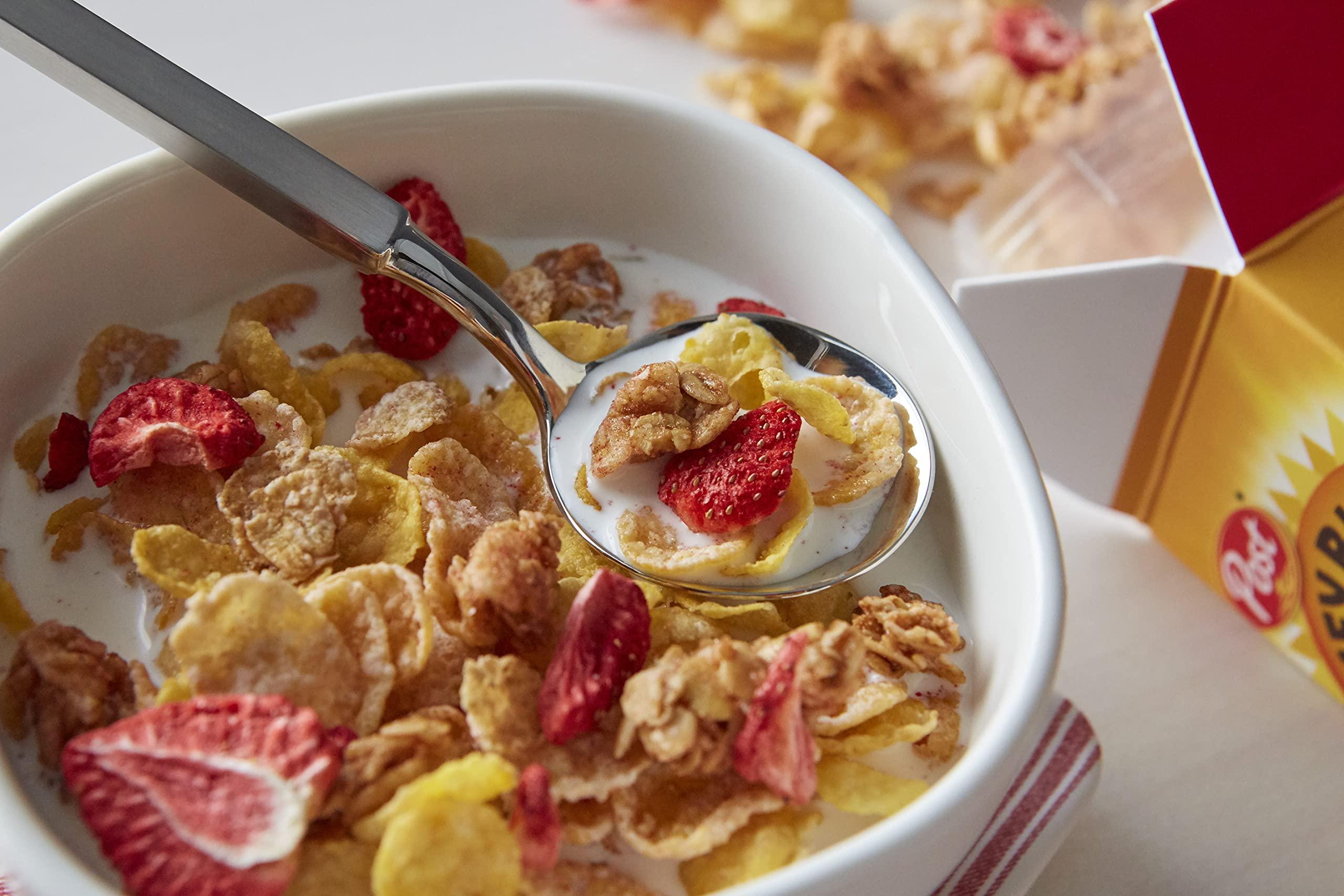 Honey Bunches of Oats Strawberry, Heart Healthy, Low Fat, made with Whole Grain Cereal, 11 Ounce - Image 7
