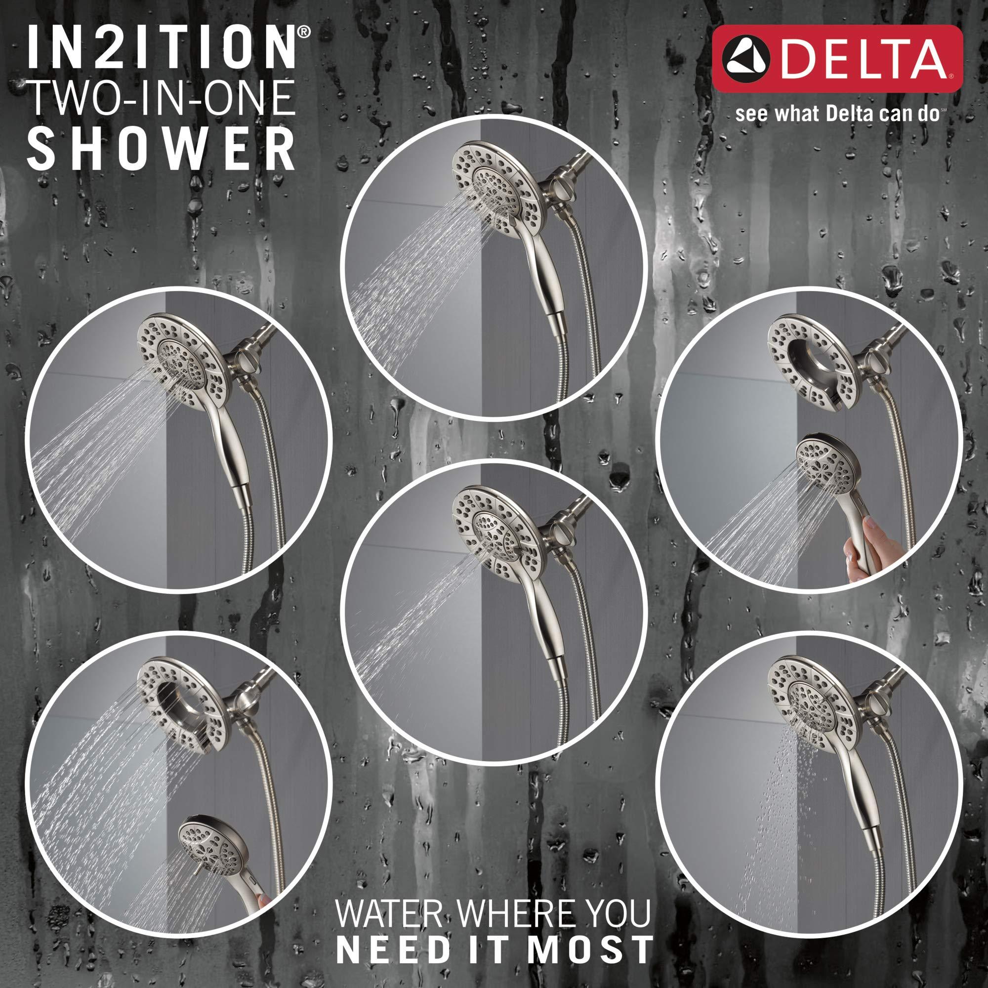 DELTA 142840-SP-I Arvo Tub Shower, SpotShield Brushed Nickel - Image 5
