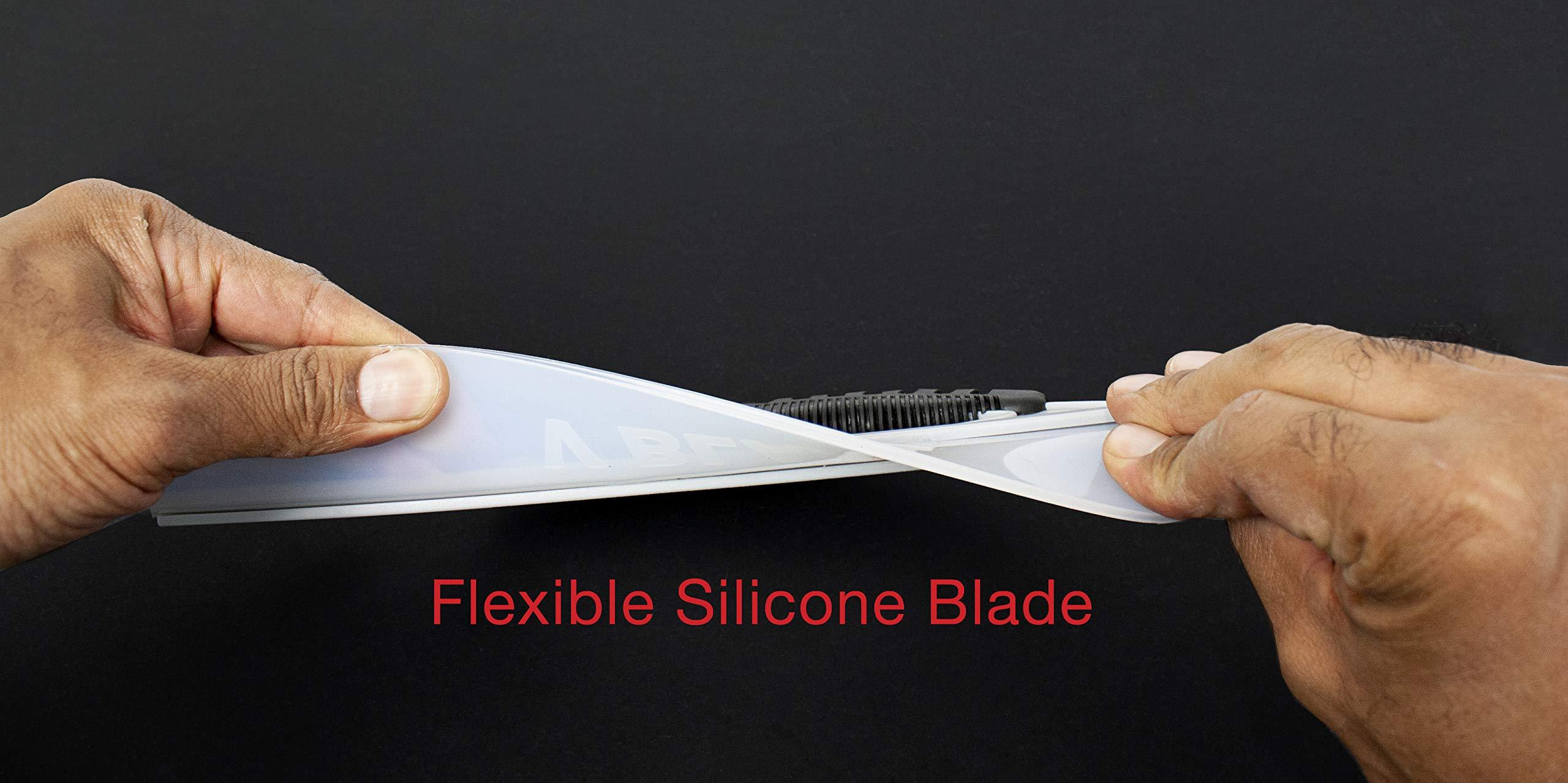Detailer's Preference Silicone Water Blade Windshield Squeegee for Cars, Streak-Free Drying Tool for Glass, Paint, and Chrome, Flexible Edge for Auto Detailing Professionals, 12.25-Inch - Image 5