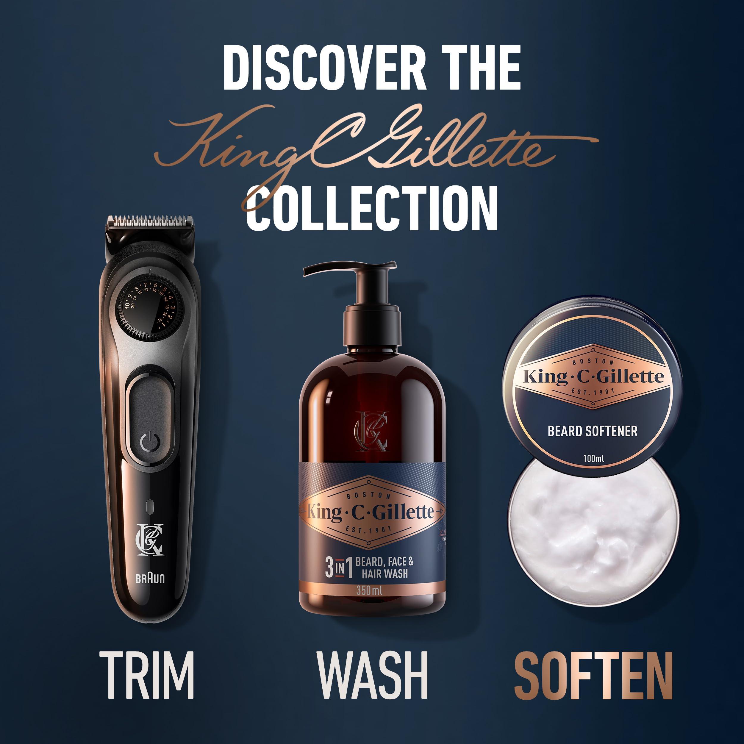 King C. Gillette Soft Beard Balm, Deep Conditioning with Cocoa Butter, Argan Oil and Shea Butter - Image 7