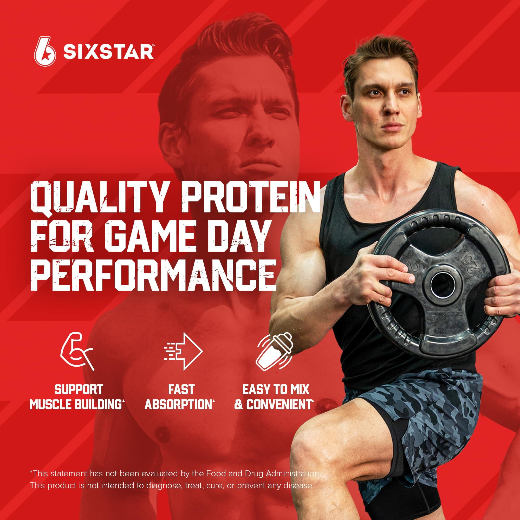 Six Star Whey Protein Powder Plus - Muscle Building & Recovery Formula with Whey Isolate Powder, BCAAs, 30g Protein, Immune Support - Post-Workout Supplement - Strawberry Smoothie, 1.8 lbs - Image 2