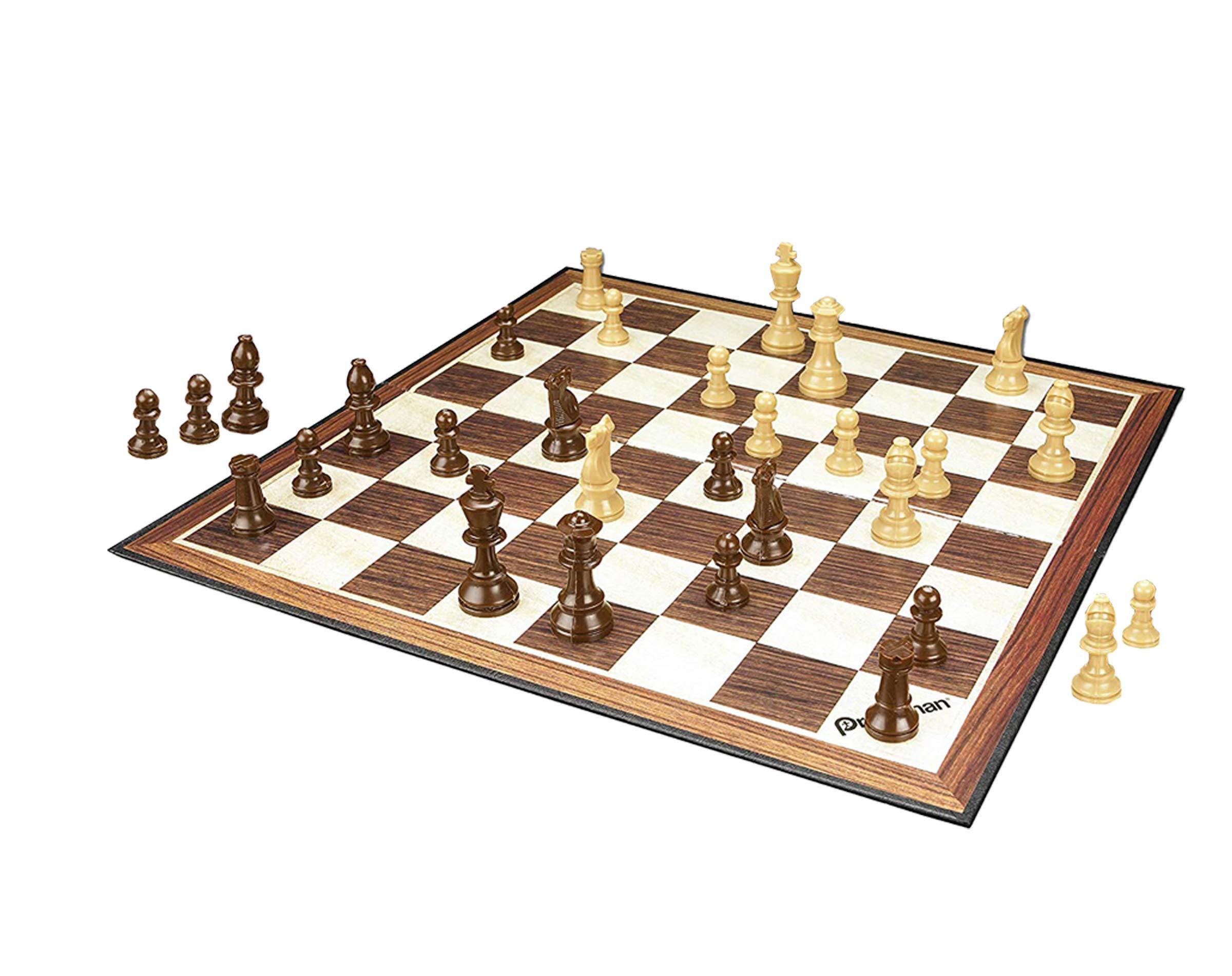 Family Classics Chess by Pressman - with Folding Board and Full Size Chess Pieces - Image 4