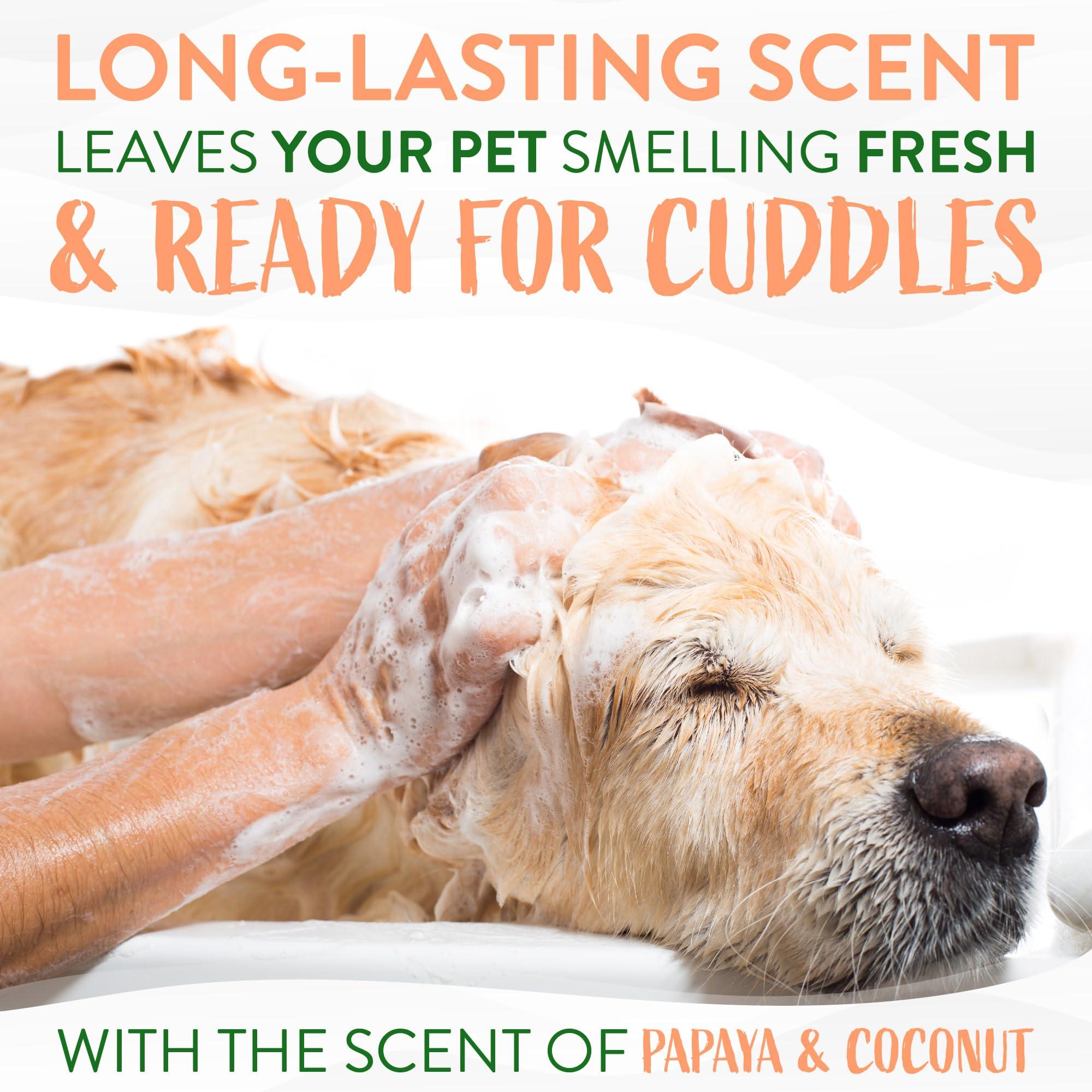 TropiClean 2-in-1 Dog Shampoo and Conditioner, Moisturizing Dog Detangler, Puppy Safe, Made in the USA, Papaya Scent, Cat & Kitten Safe, 20oz. - Image 6