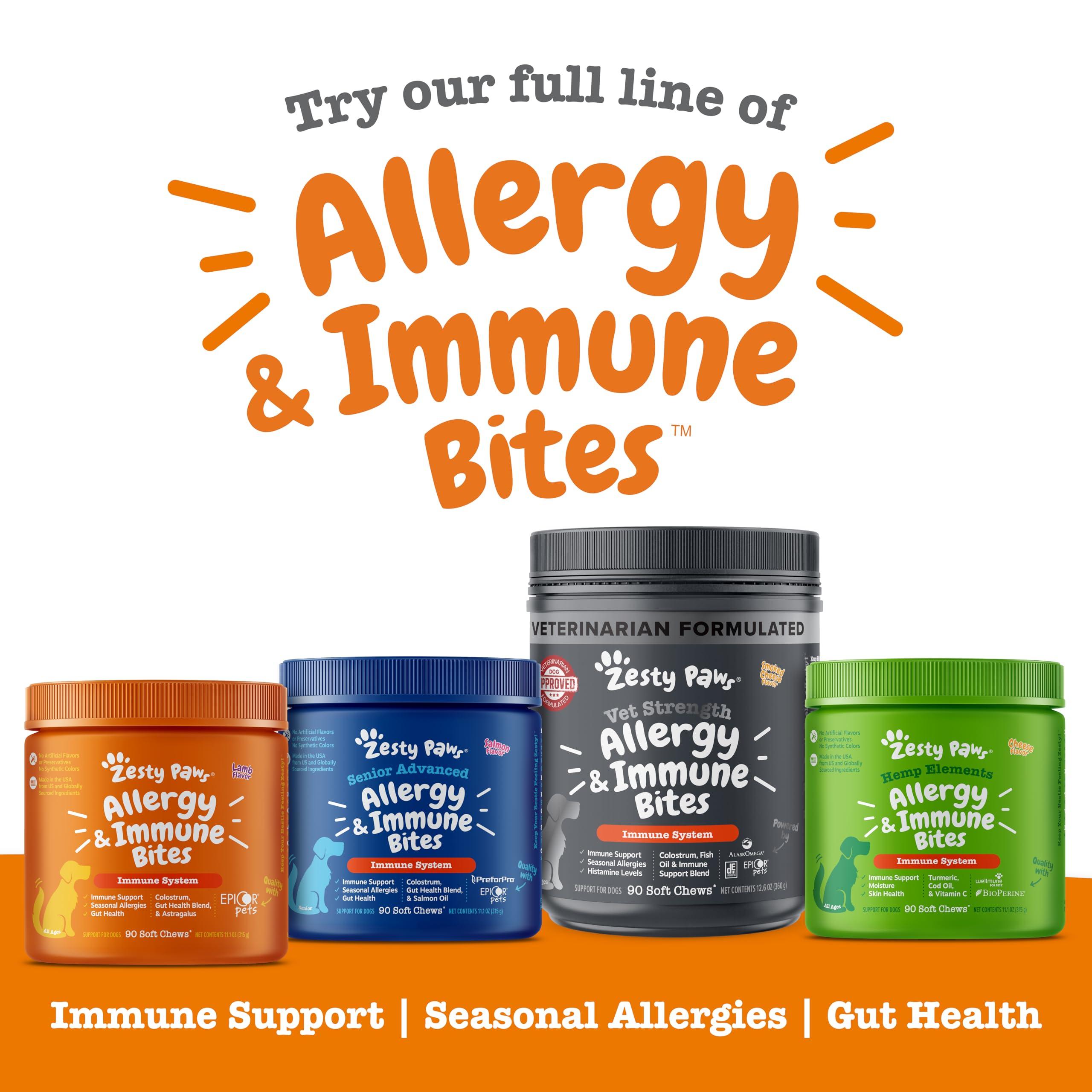 Zesty Paws Dog Allergy Relief- Dog Itching Skin Relief- Dog Probiotics for Itchy Skin and Itchy Ears- Dog Allergy Paw Relief- Dog Allergy Chews- Dog Itch Relief - Dog Skin Allergy Relief - PB - 90ct - Image 7