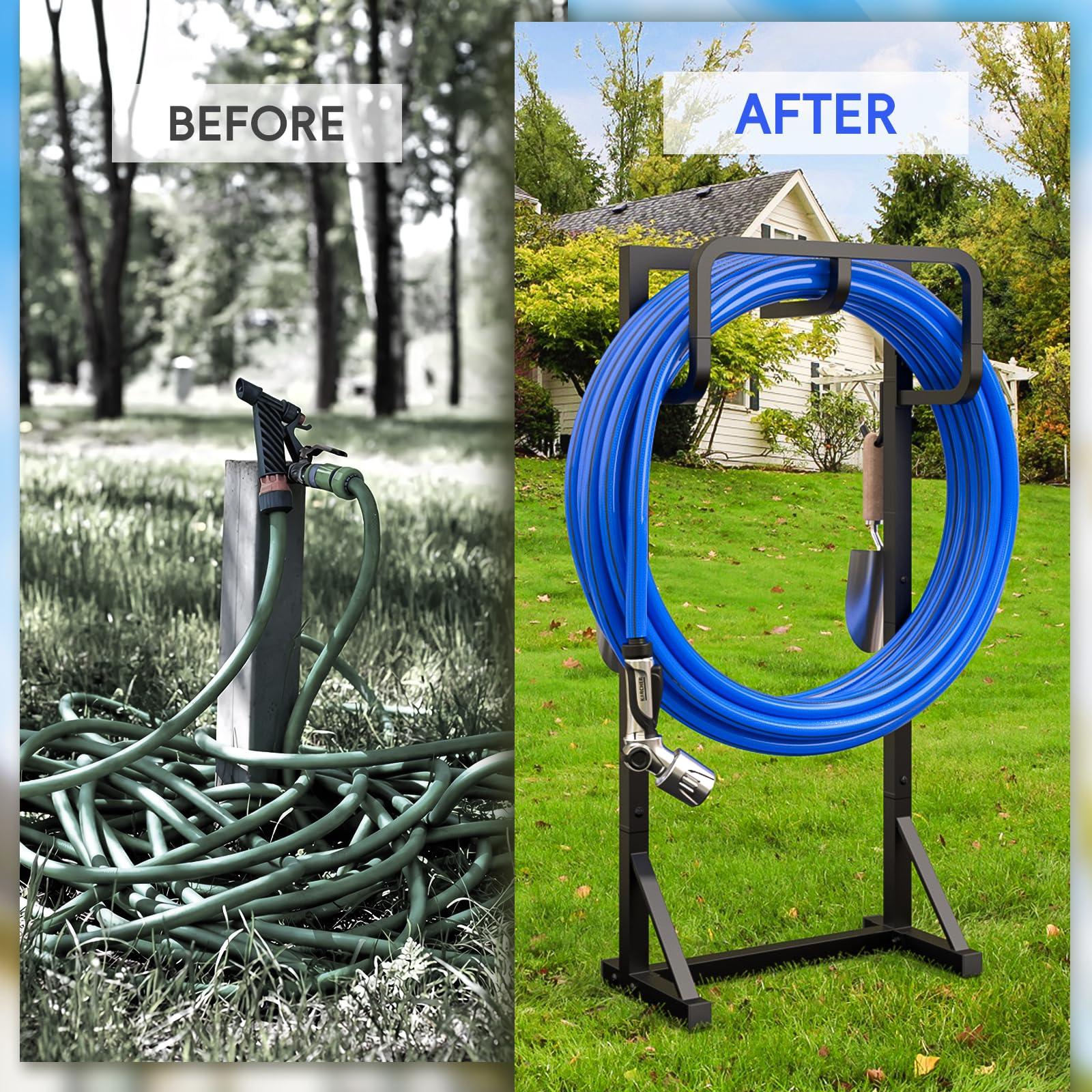 Coonoor Garden Hose Holder, Freestanding Water Hose Holder for Outside, Reinforced Garden Hose Storage Rack for Lawn & Yard - Image 6